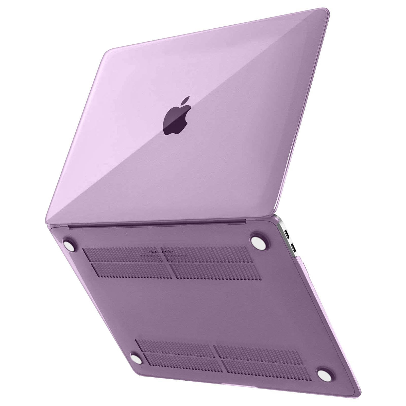 Housse Coque Mac de protection PC pour ordinateur portable avec texture  givrée MacBook Pro 15,4 pouces A1707 2016 - 2017 rouge corail