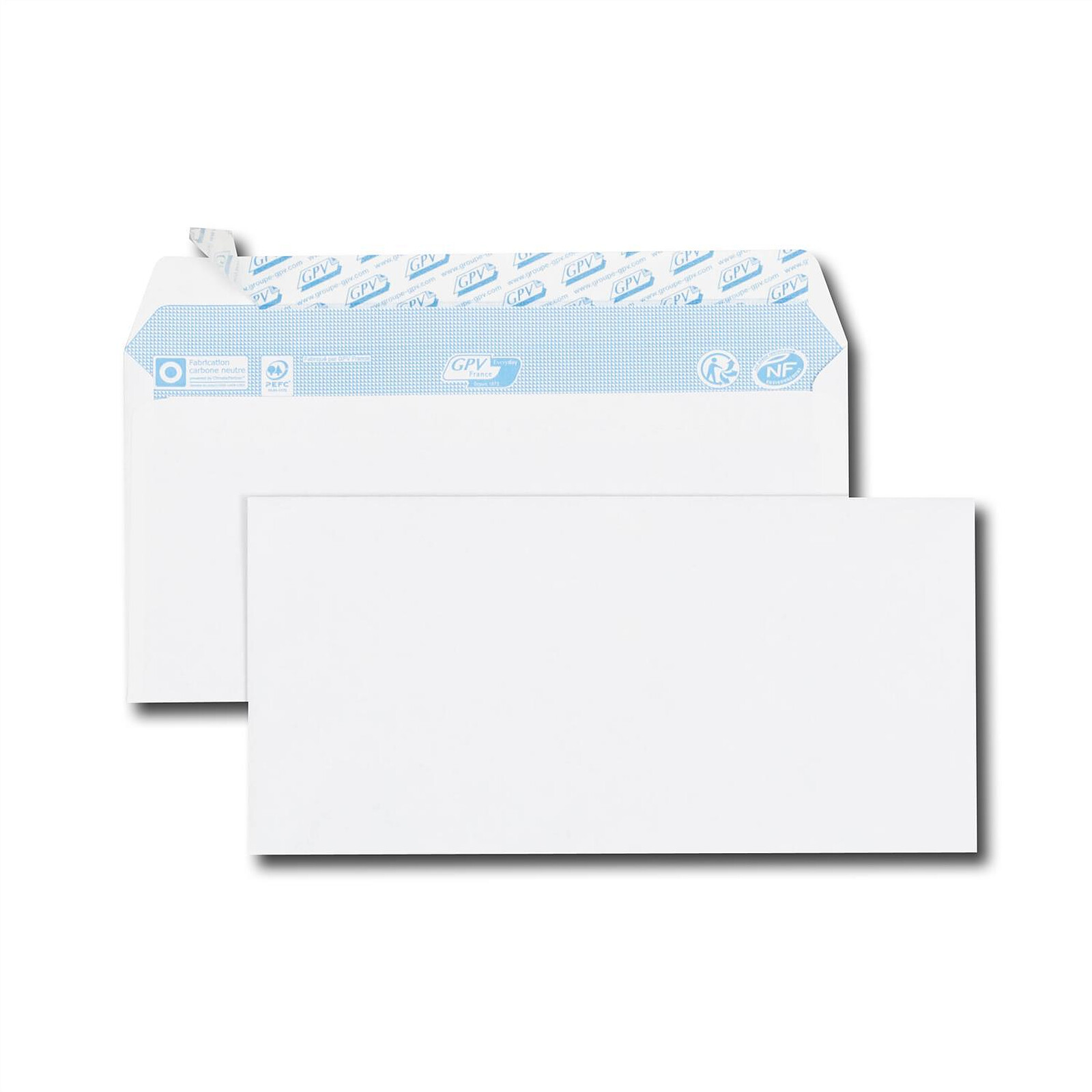 Enveloppe blanche pour CD/DVD - Paquet de 100