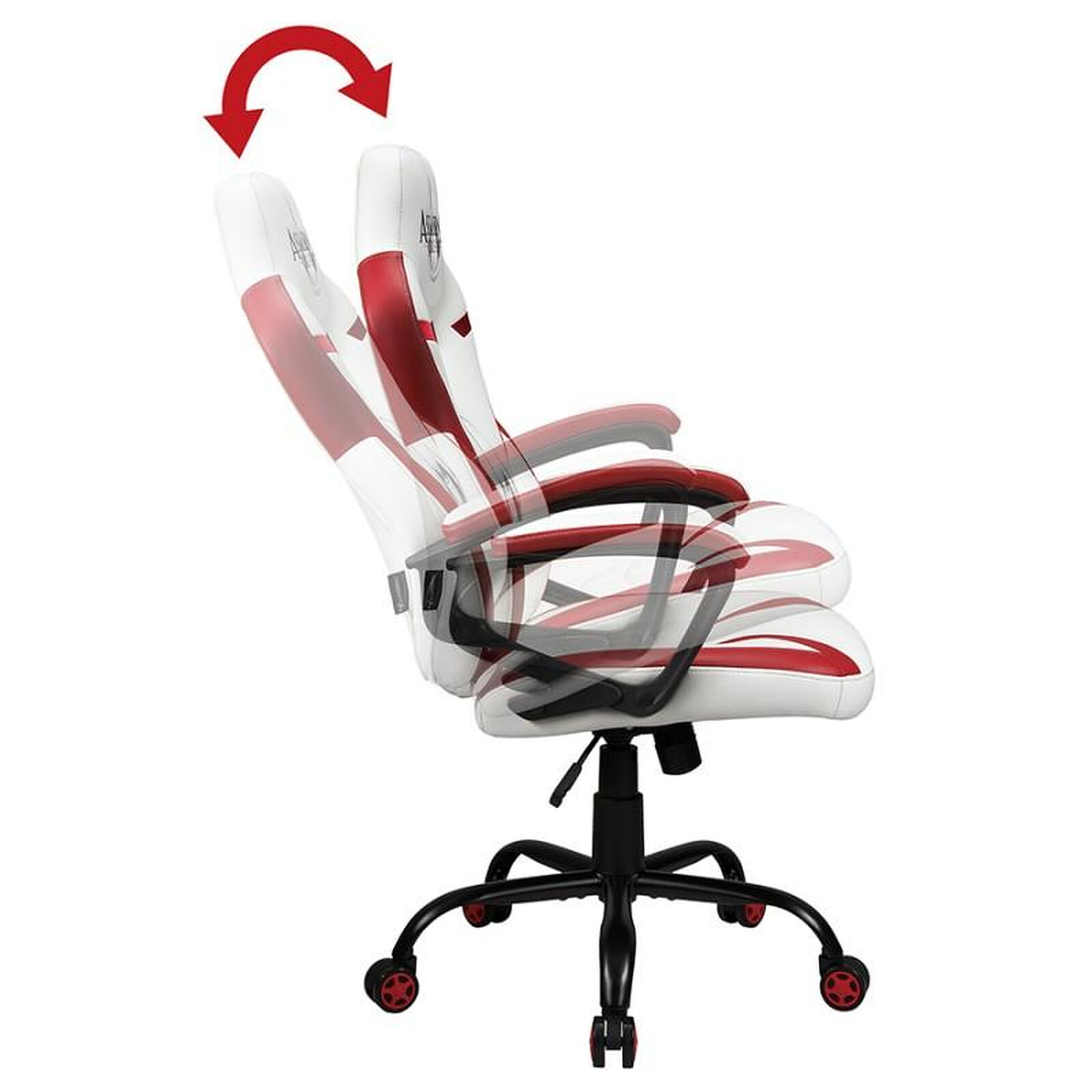 La chaise ergonomique YouToo avec assise en cuir Base blanche