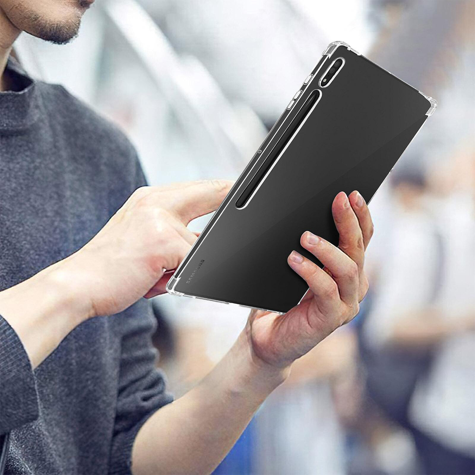 Avizar Coque pour Samsung Galaxy Tab A9 Plus Silicone Souple Transparent -  Etui tablette - LDLC