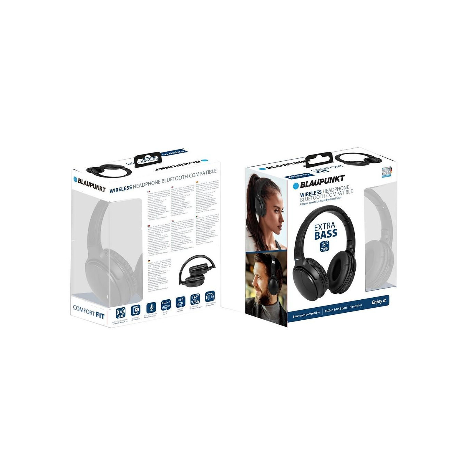 Blaupunkt - Ecouteur filaire avec microphone intégré - BLP4650-133 - Noir -  Casque - LDLC