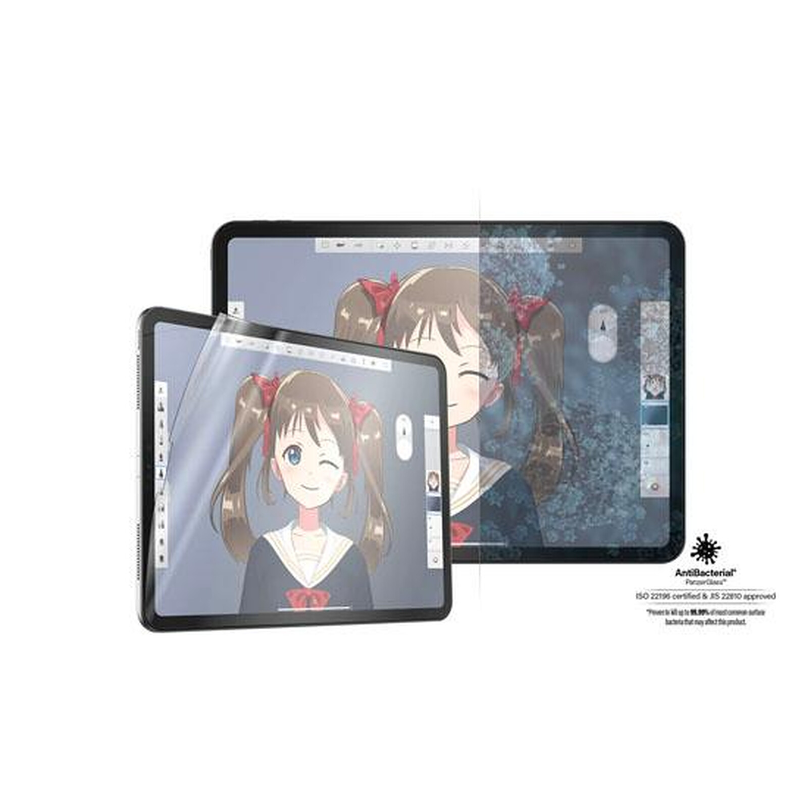 Protection d'écran pour tablette Mw Verre privacy 360° compatible iPad 10.9  (2022 - 10th gen) Polybag