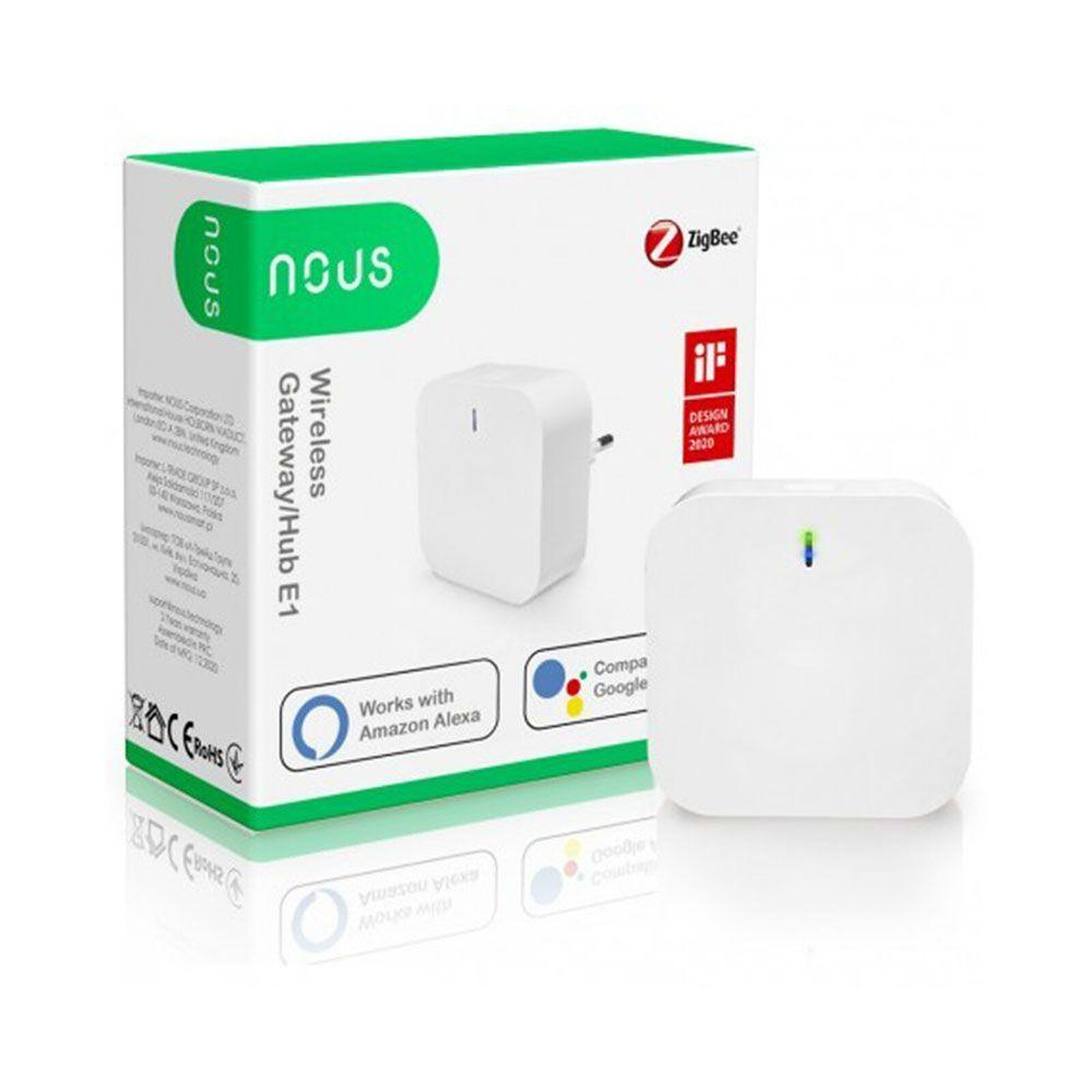 NOUS - Box domotique ZIGBEE 3.0 + WiFi - NOUS-E1 - Box domotique - LDLC