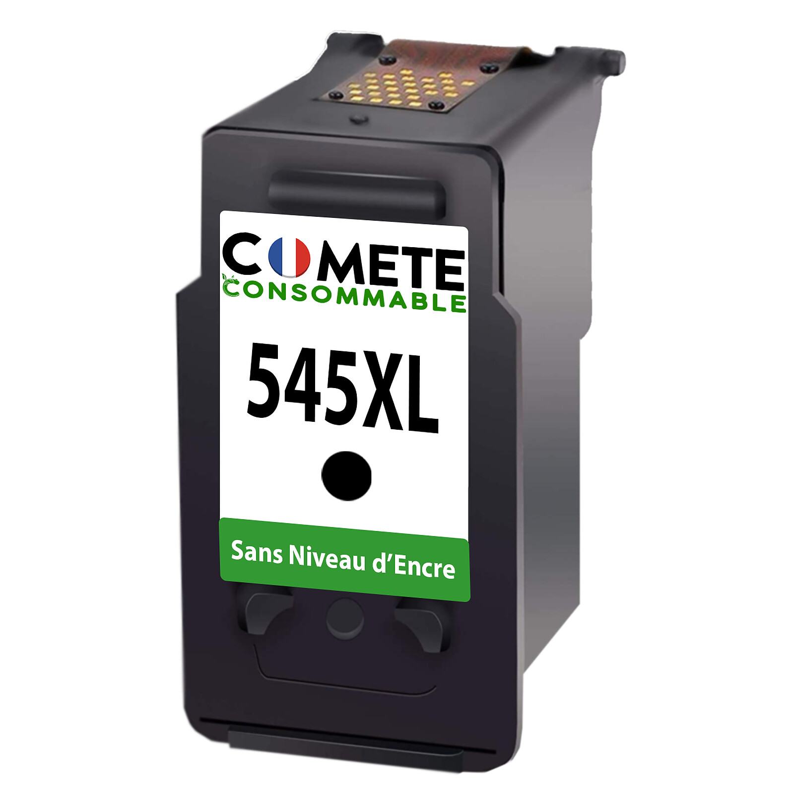 COMETE - 545XL - 1 Cartouche d'encre Compatible avec Canon - sans Niveau  d'encre - Noir - Marque française - Cartouche imprimante - LDLC