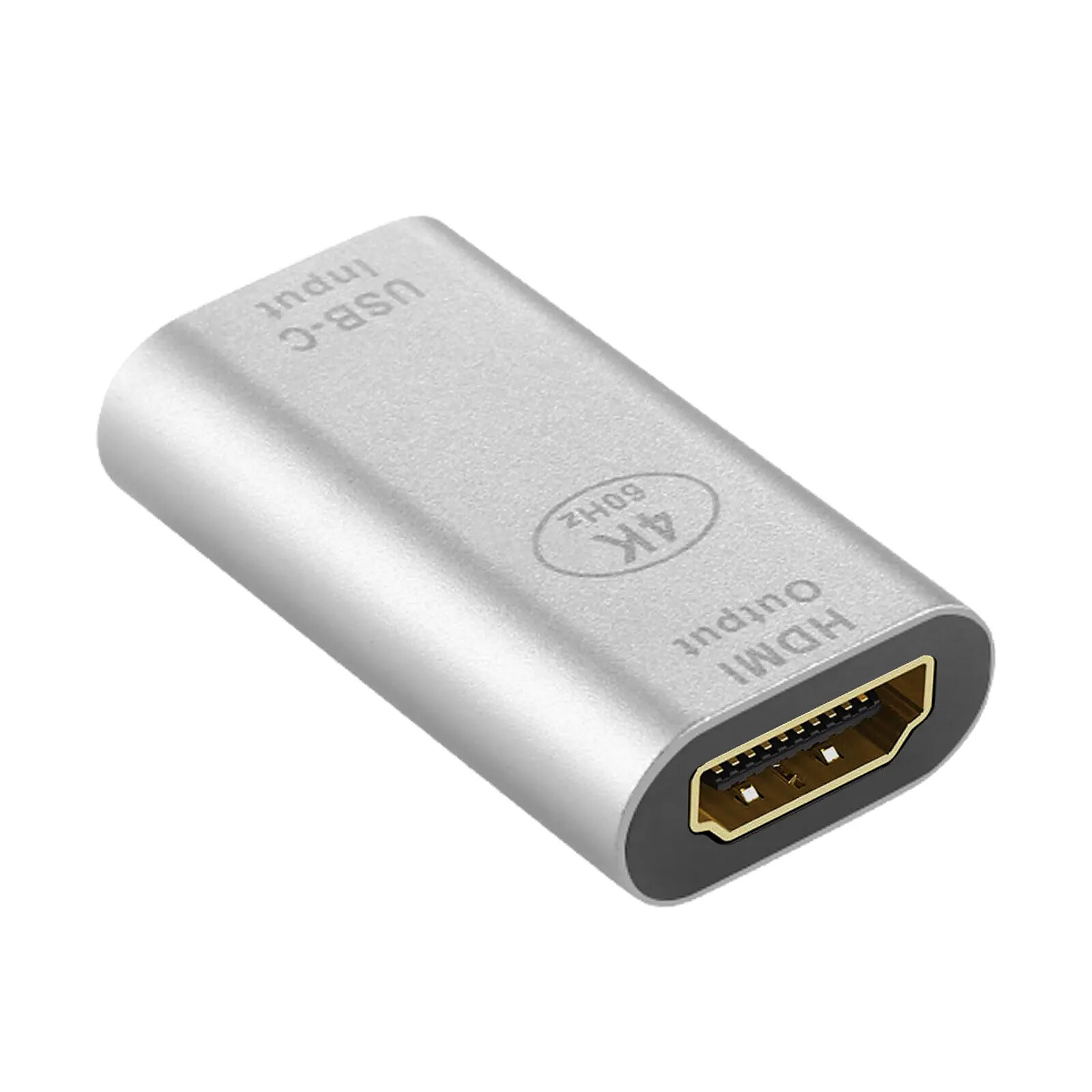 Avizar Adaptateur Usb C Femelle Vers Hdmi Femelle K Design Compact Argent C Ble Adaptateur