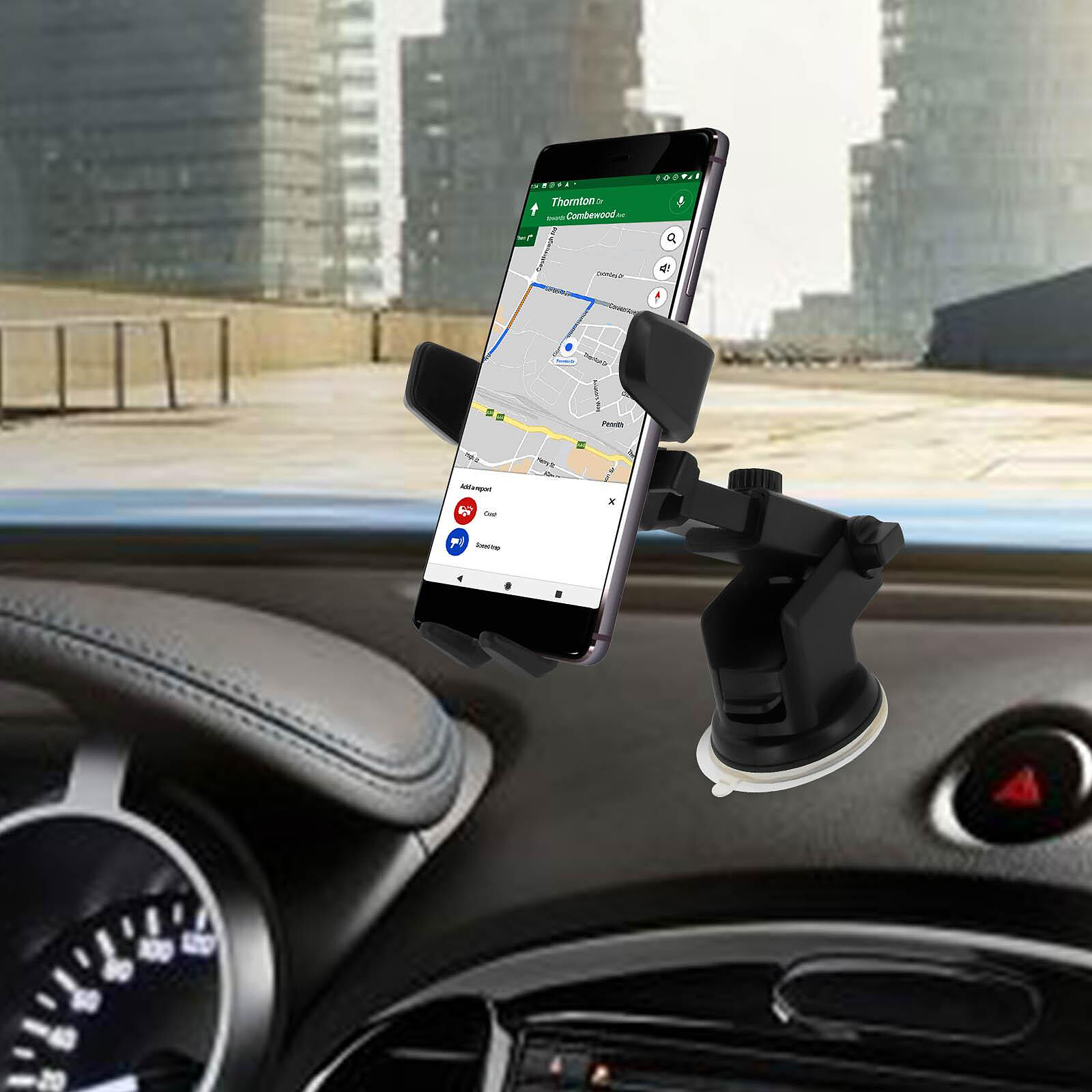 Avizar Support Voiture Smartphone Universel Tableau de bord + Pince en Arc  - Support voiture - LDLC