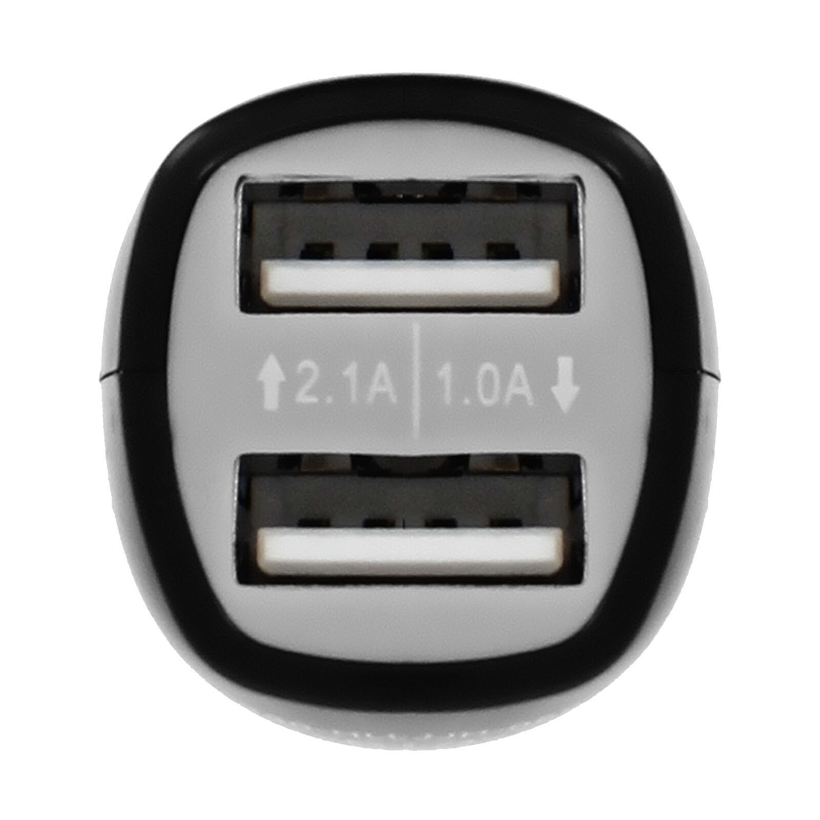 Chargeur USB pour allume-cigare 12v avec 2 ports USB 2,1A