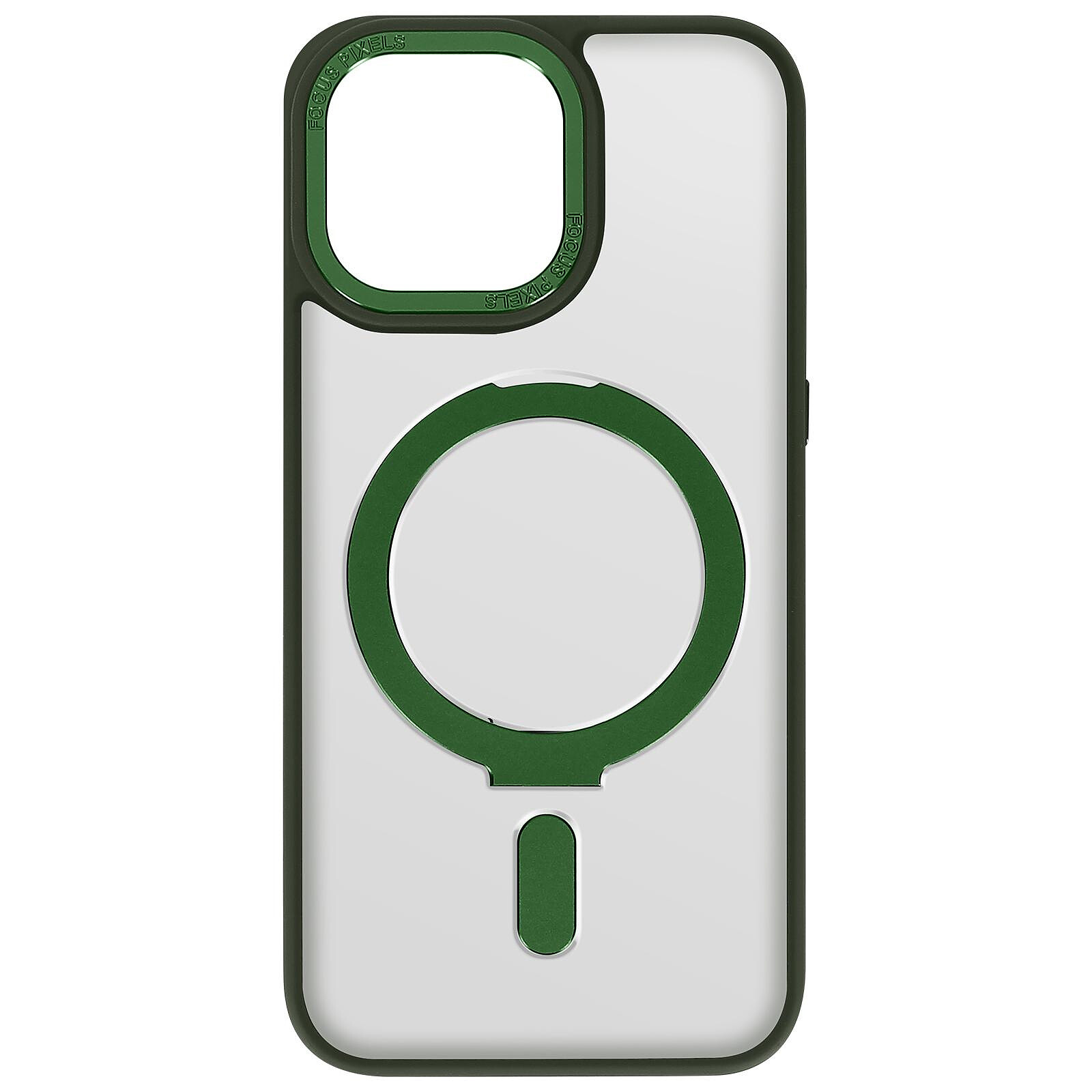 Avizar Coque MagSafe pour iPhone 15 Pro Silicone Gel Anneau