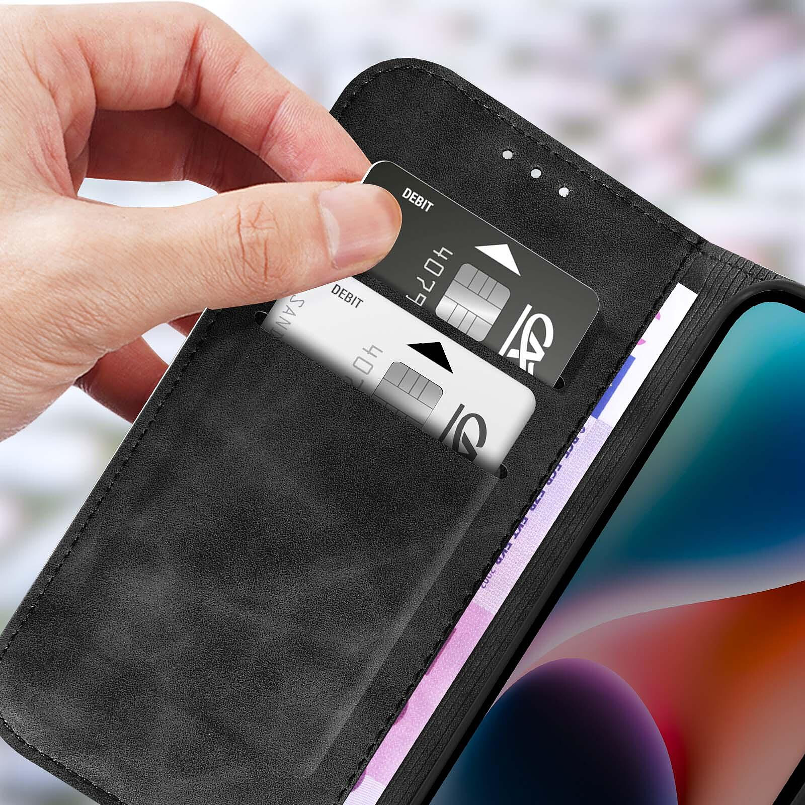 Avizar Étui Ceinture pour Smartphone Flip Simili Cuir lisse Clapet