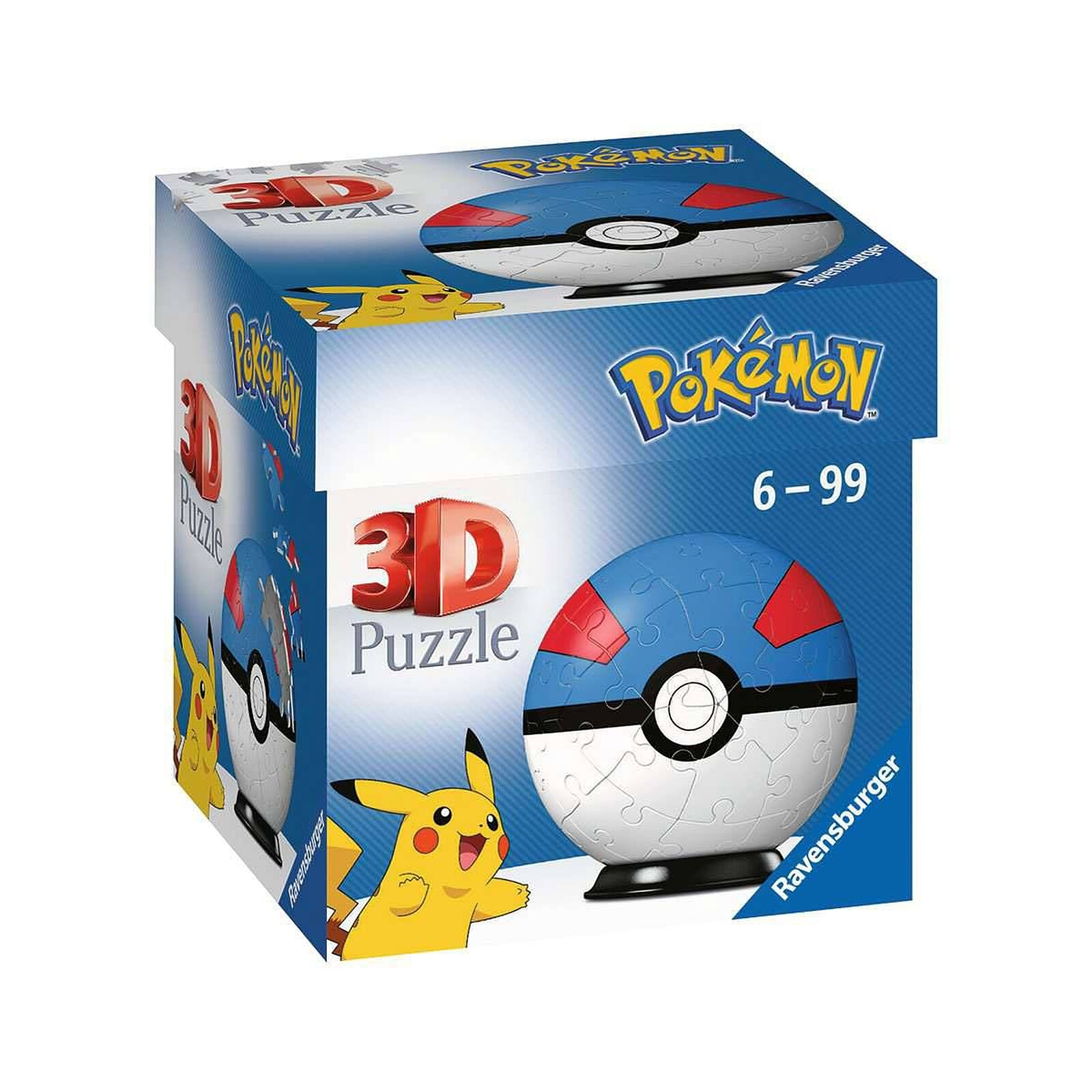 Pokémon - Puzzle 3D Pokéballs: Super Ball (54 pièces) - Puzzle - LDLC