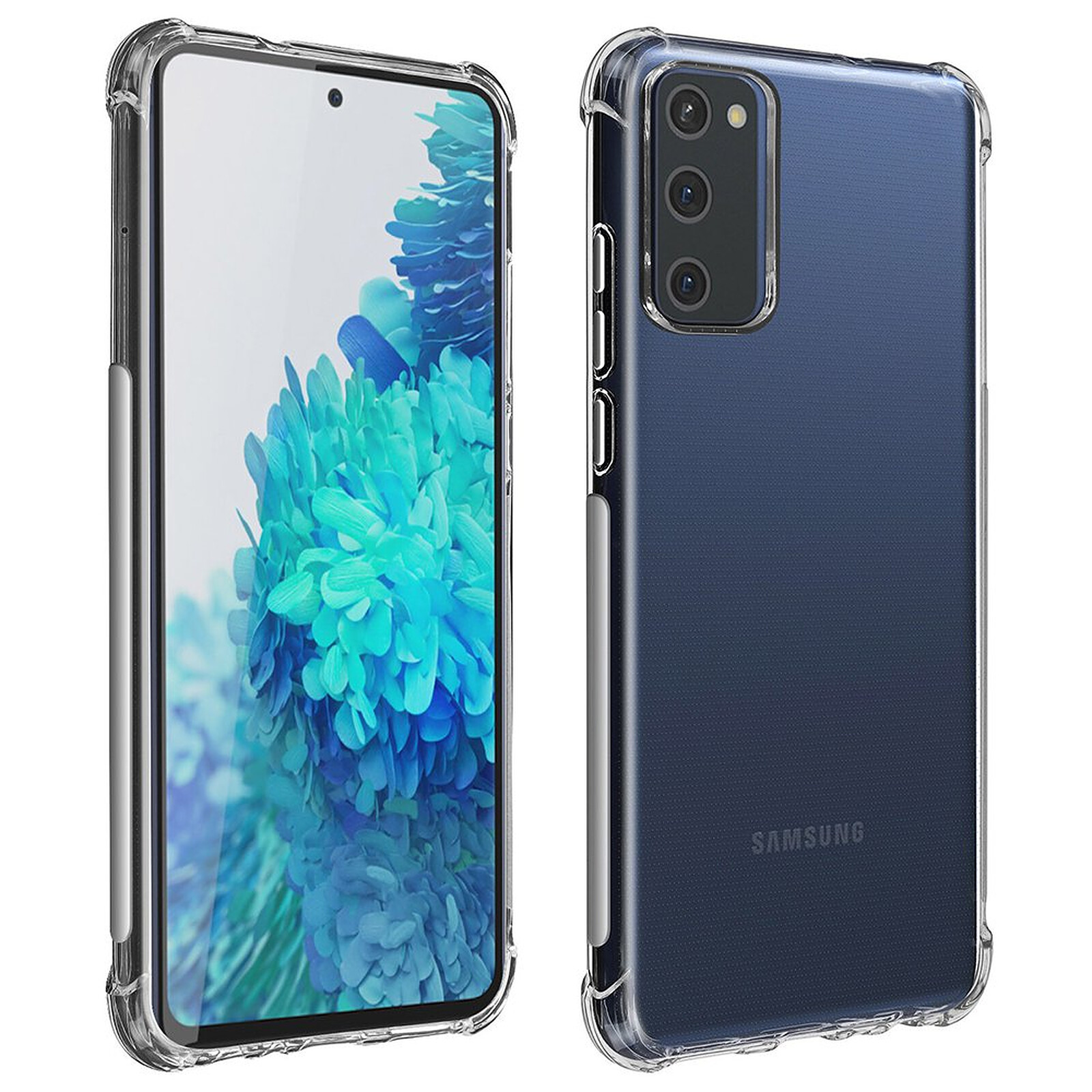 Coque Silicone Transparente pour Samsung Galaxy S20 FE Protection avec  Support Téléphone - Cdiscount Téléphonie