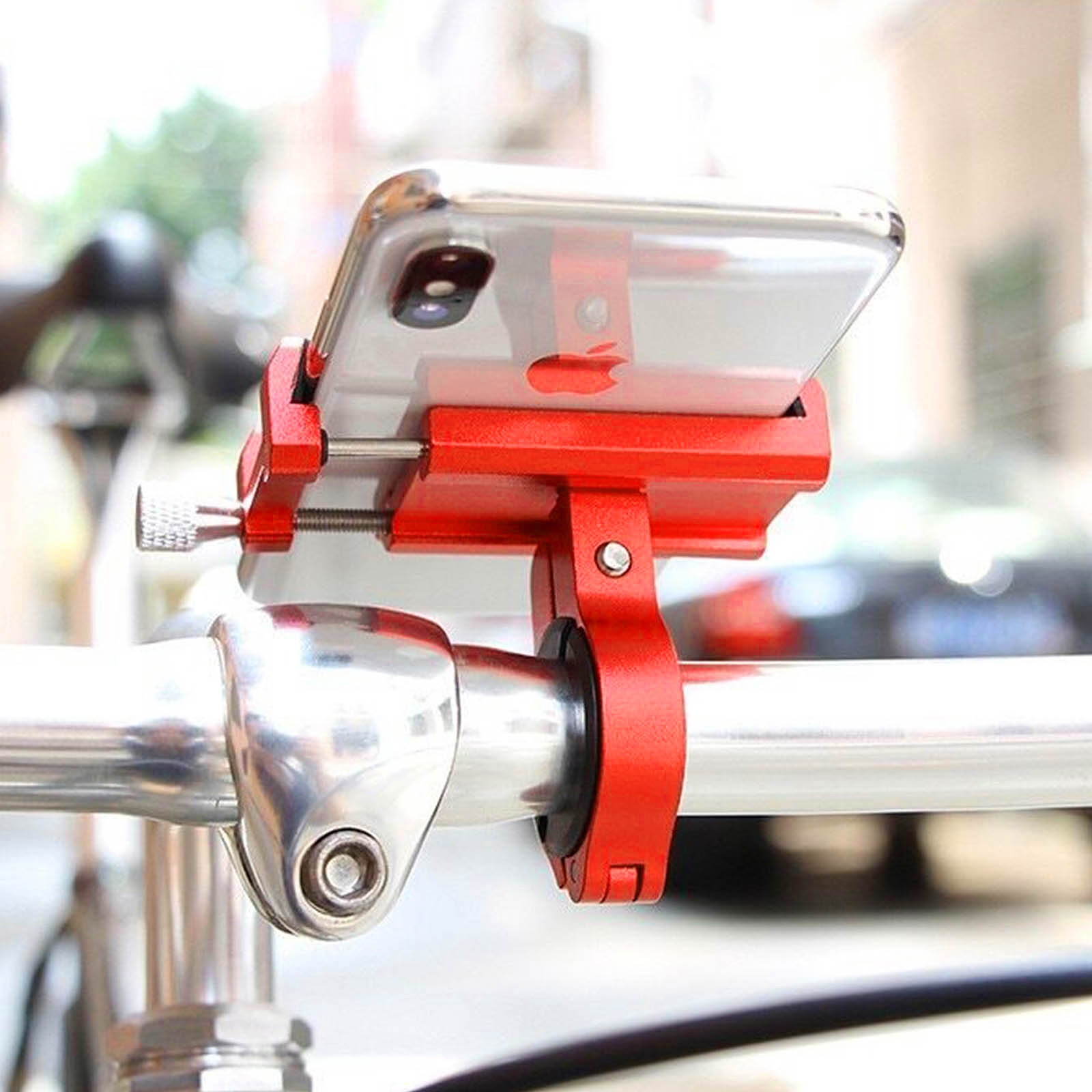 Bike Tie 3 Red : support pour téléphone (écran 5.8 à 7.2 pouces) - fixation  guidon de vélo - Rouge