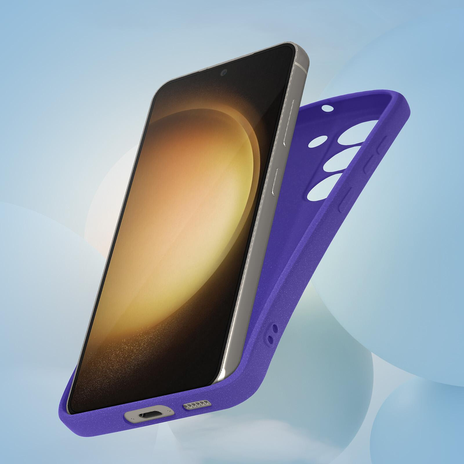 Avizar Coque MagSafe pour Samsung S23 Plus Hybride Fine Bords surélevés  Contour Noir - Coque téléphone - LDLC