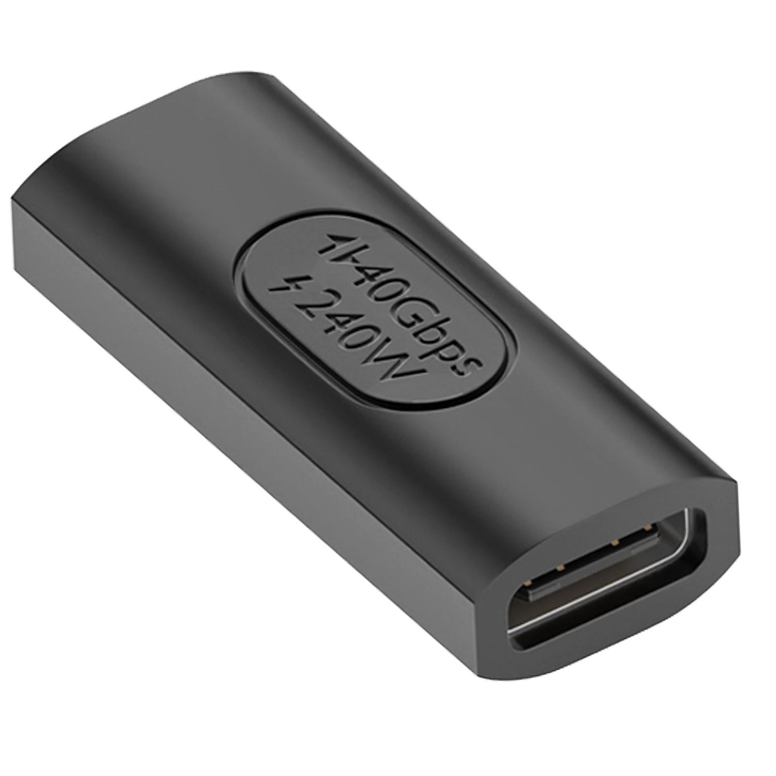 Avizar Adaptateur USB C Femelle 3 en 1 Charge 240W Synchronisation 40 Gbps  Vidéo 8K Noir - Câble & Adaptateur - LDLC