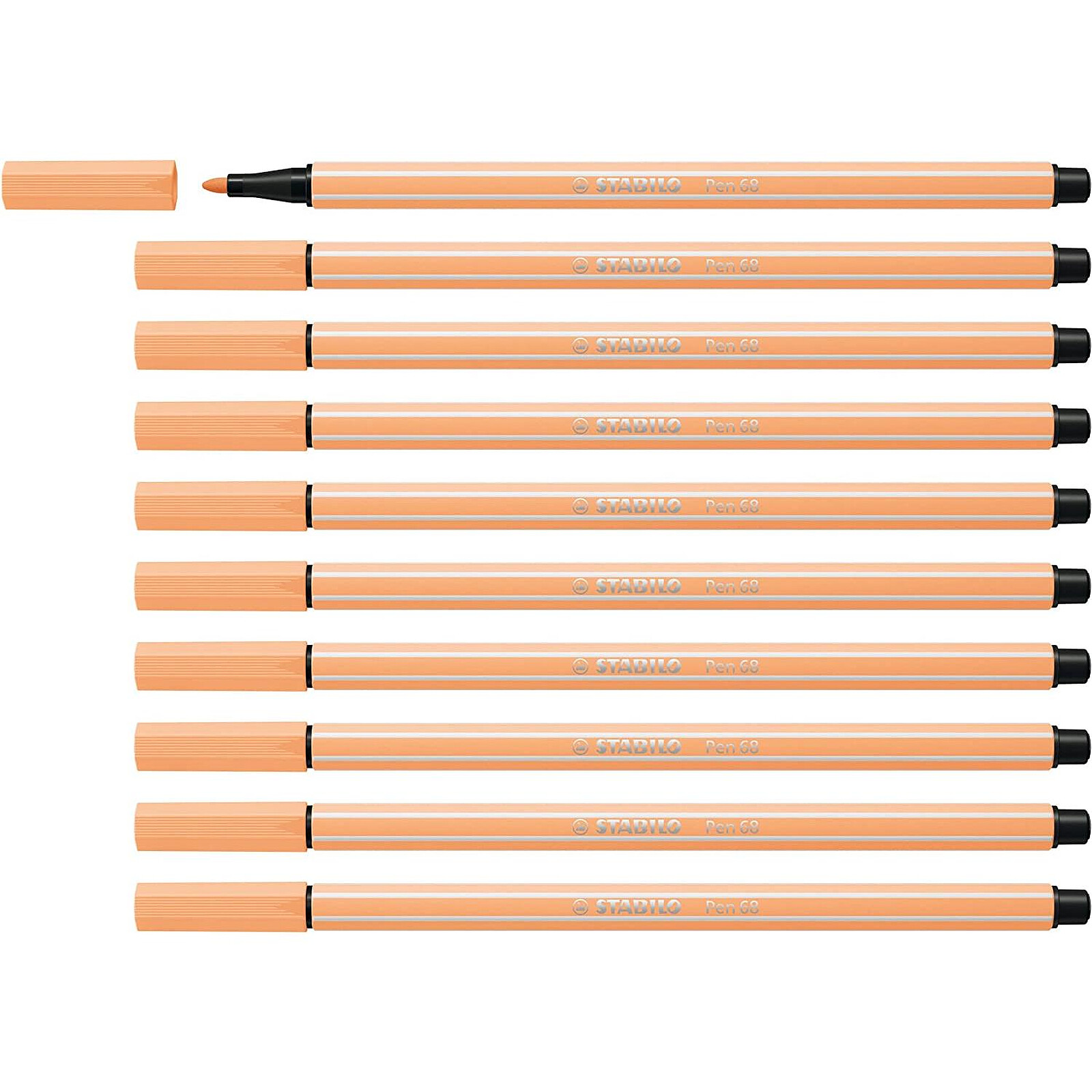 STABILO Lot de 10 stylos-feutres - Fineliner point 88 (Dessin et écriture)