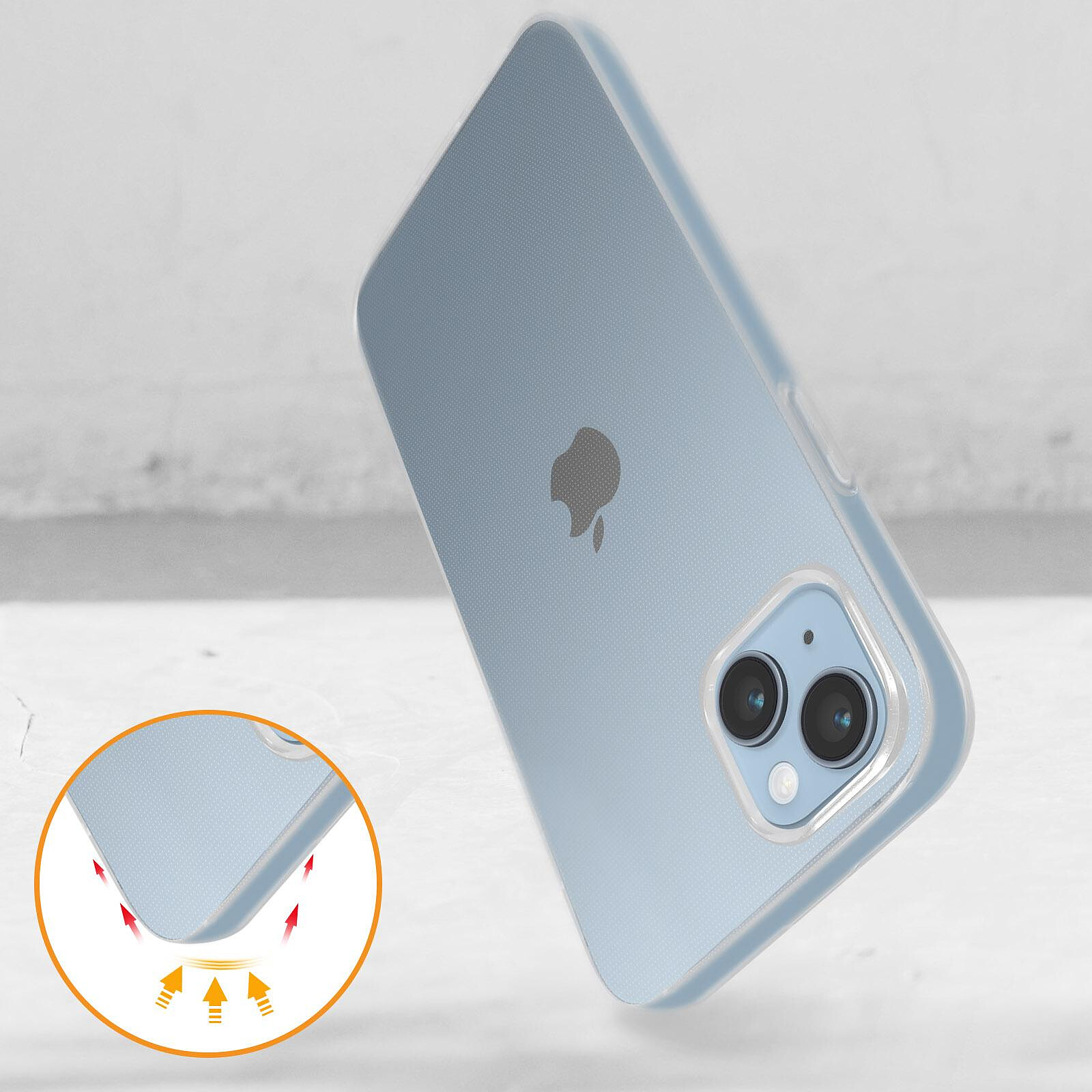 Avizar Coque pour iPhone 13 Mini Anneau personnalisable avec bijou/chaine  Transparent - Coque téléphone - LDLC