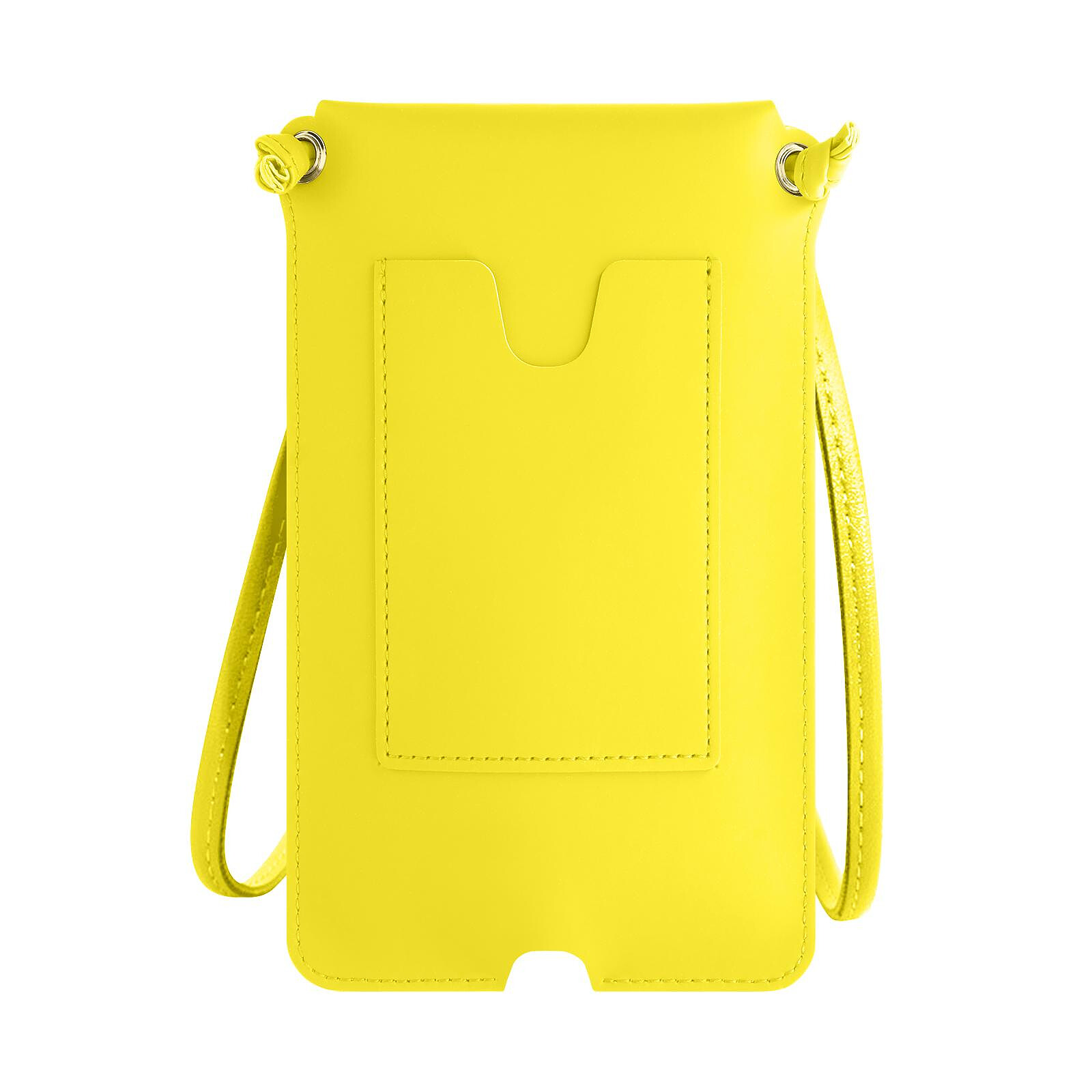 Avizar Pochette Bandoulière Smartphone avec Rangement carte Simili cuir  jaune - Coque téléphone - LDLC