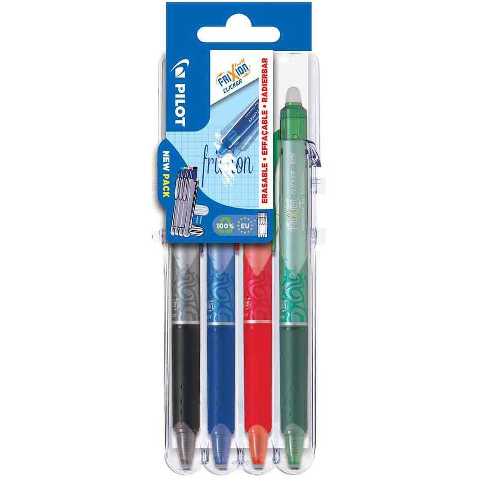 Etui 6 recharges pour stylo roller effaçable - Bleu - FriXion Ball