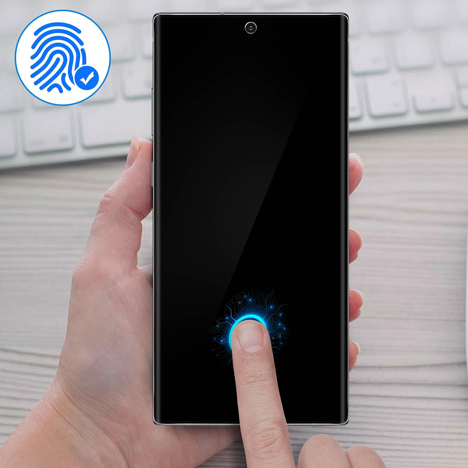 Force Glass - protection d'écran - verre trempé pour Samsung Galaxy Note 9  Pas Cher