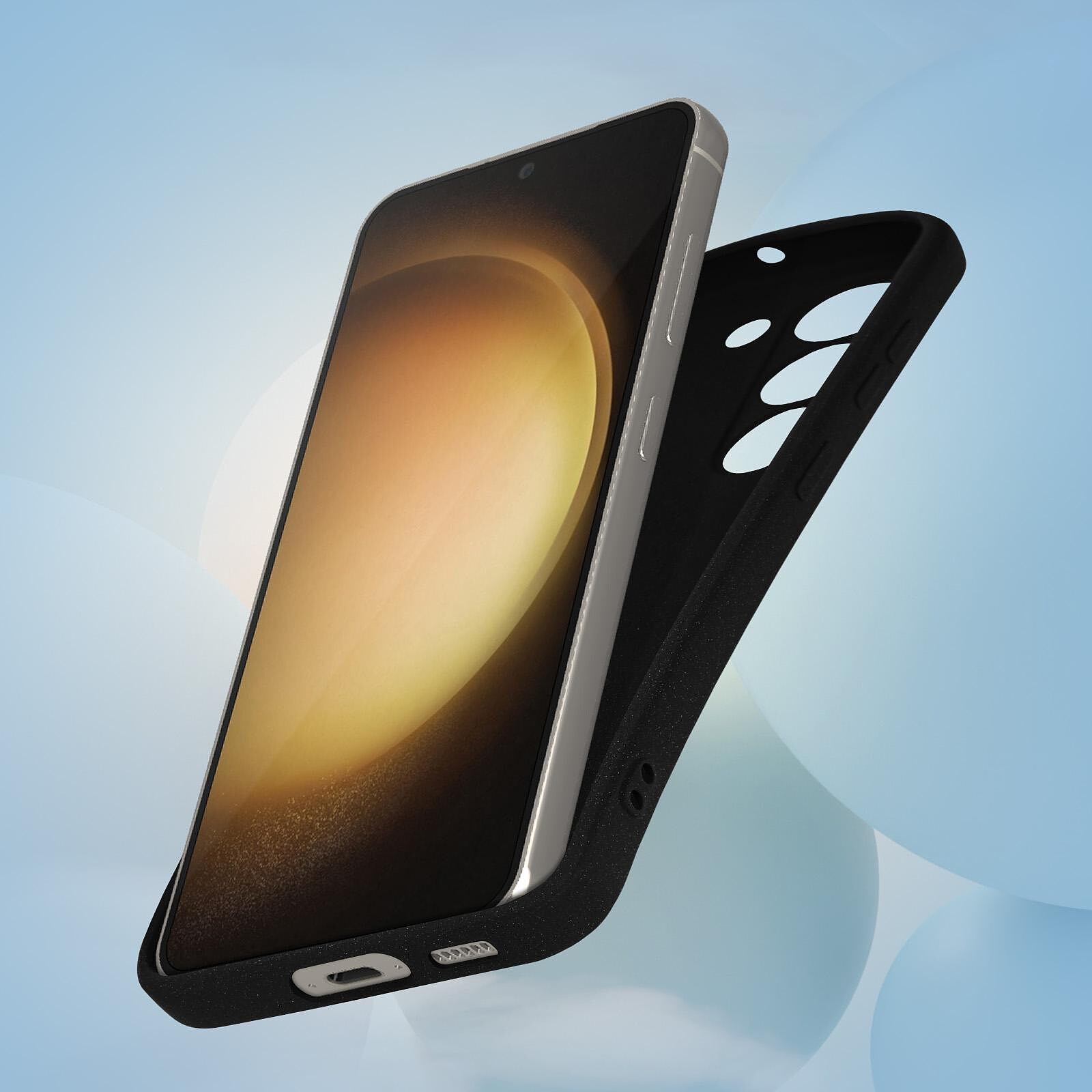 Avizar Coque pour Samsung Galaxy S23 Silicone Semi-rigide Finition  Soft-touch Noir - Coque téléphone - LDLC