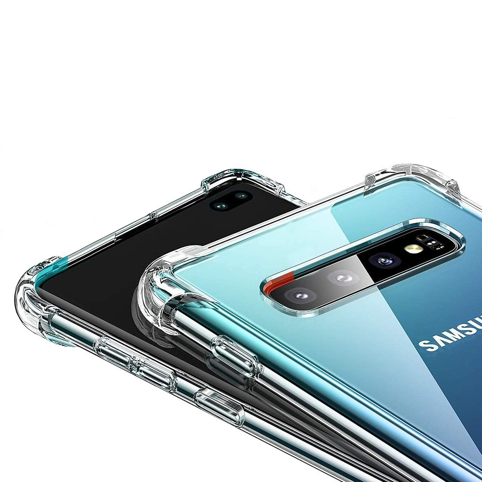 Evetane Coque Samsung Galaxy S10 Plus Antichoc Silicone + 2 Vitres en verre  trempé Protection écran - Coque téléphone Evetane sur LDLC