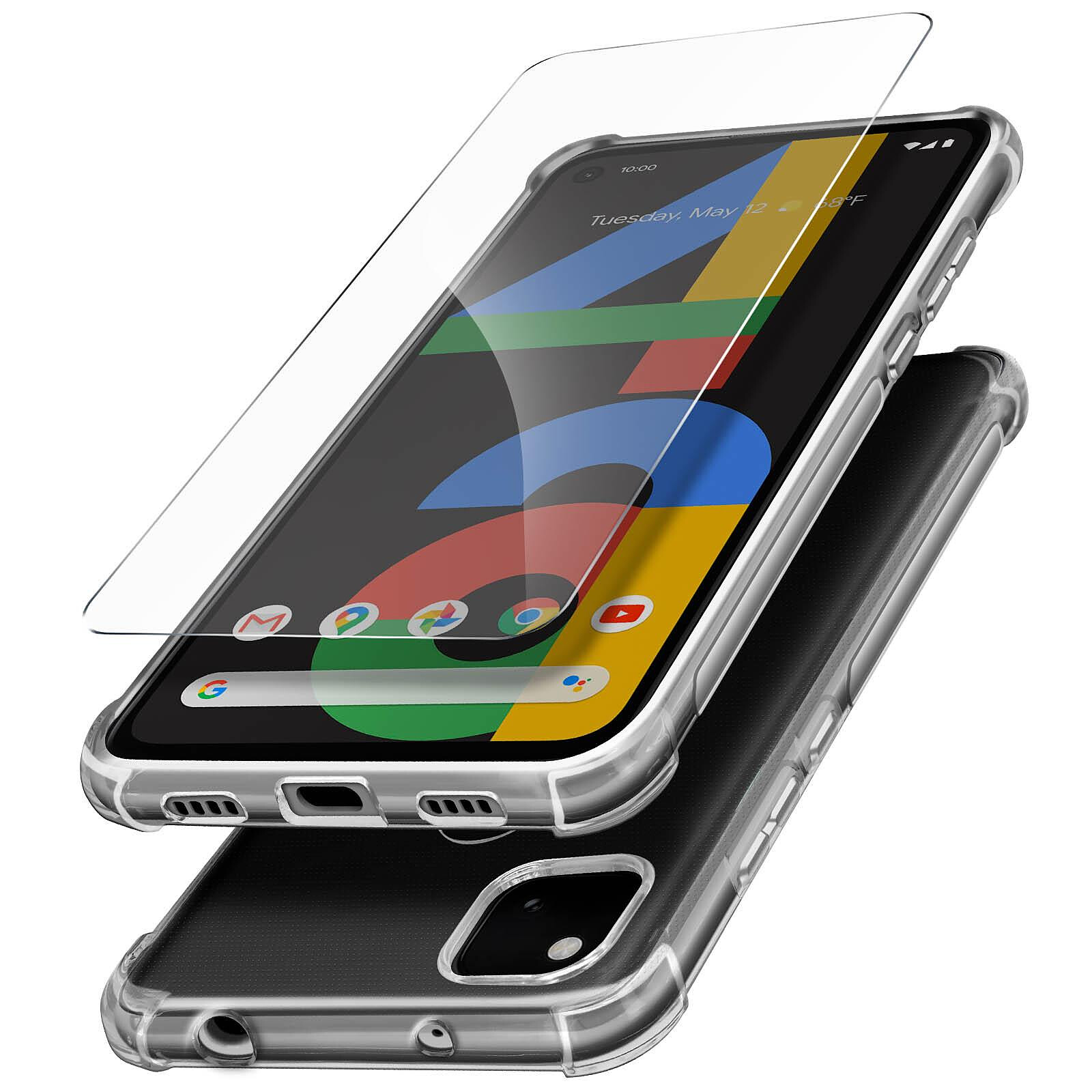 Avizar Pack Protection pour Samsung Galaxy A41 Coque Souple + Film