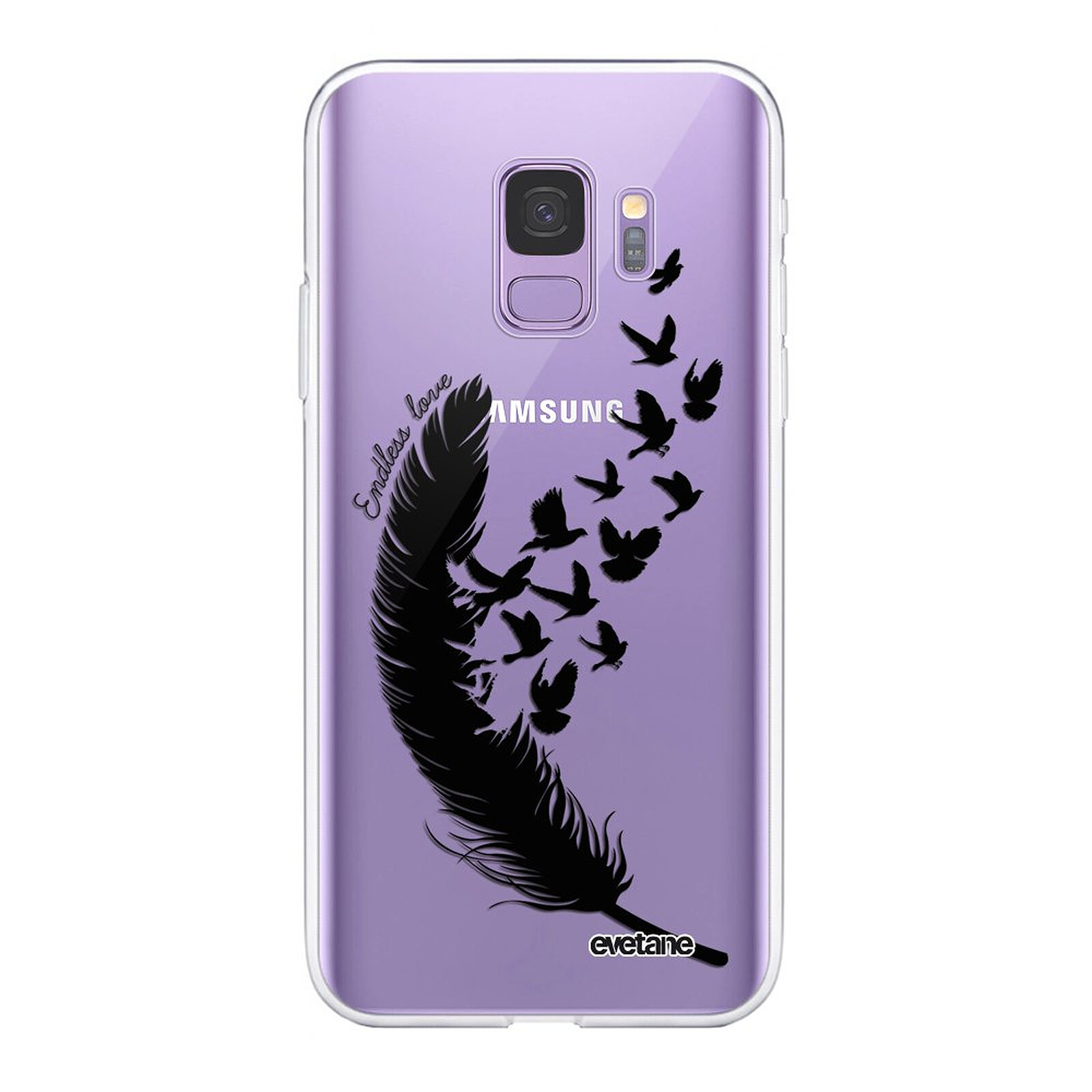 ماء معدني EVETANE Coque Samsung Galaxy S9 360 intégrale transparente Plume Tendance - Coque téléphone Evetane sur LDLC