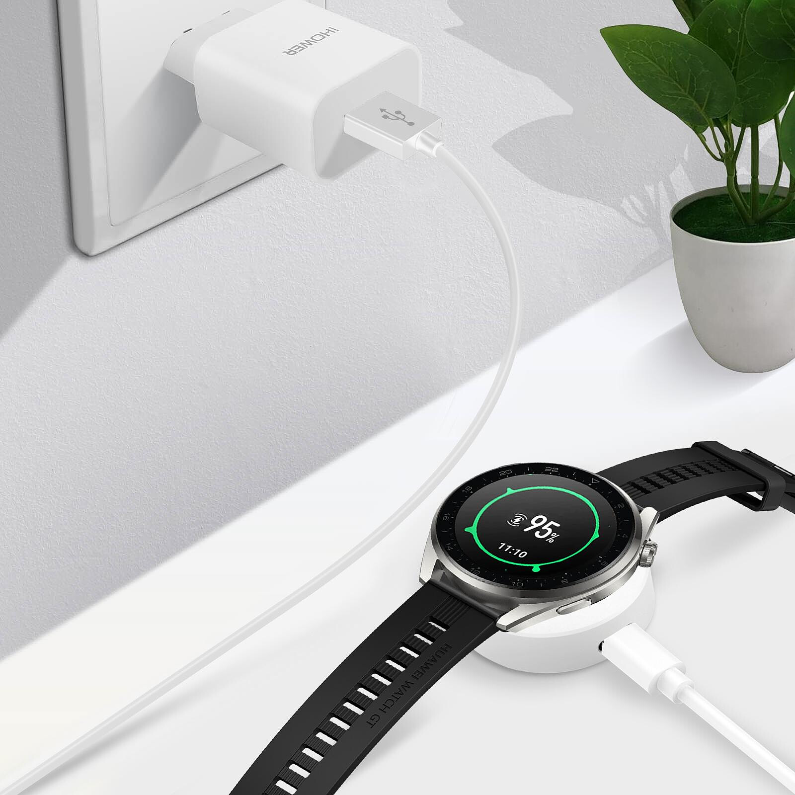 Avizar Câble Chargeur magnétique pour Apple Watch Charge rapide et  sécurisée Blanc - Accessoires montre et bracelet - LDLC