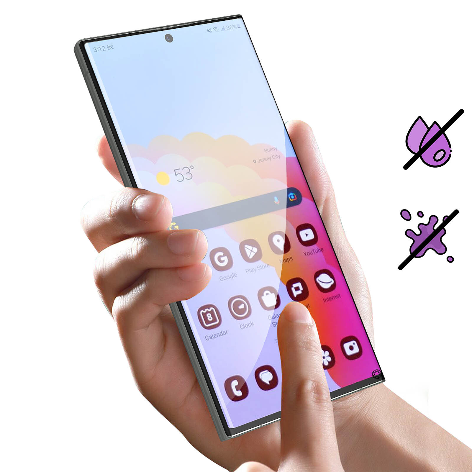Avizar - Verre Trempé Galaxy S23 Ultra Incurvés - Protection écran tablette  - Rue du Commerce