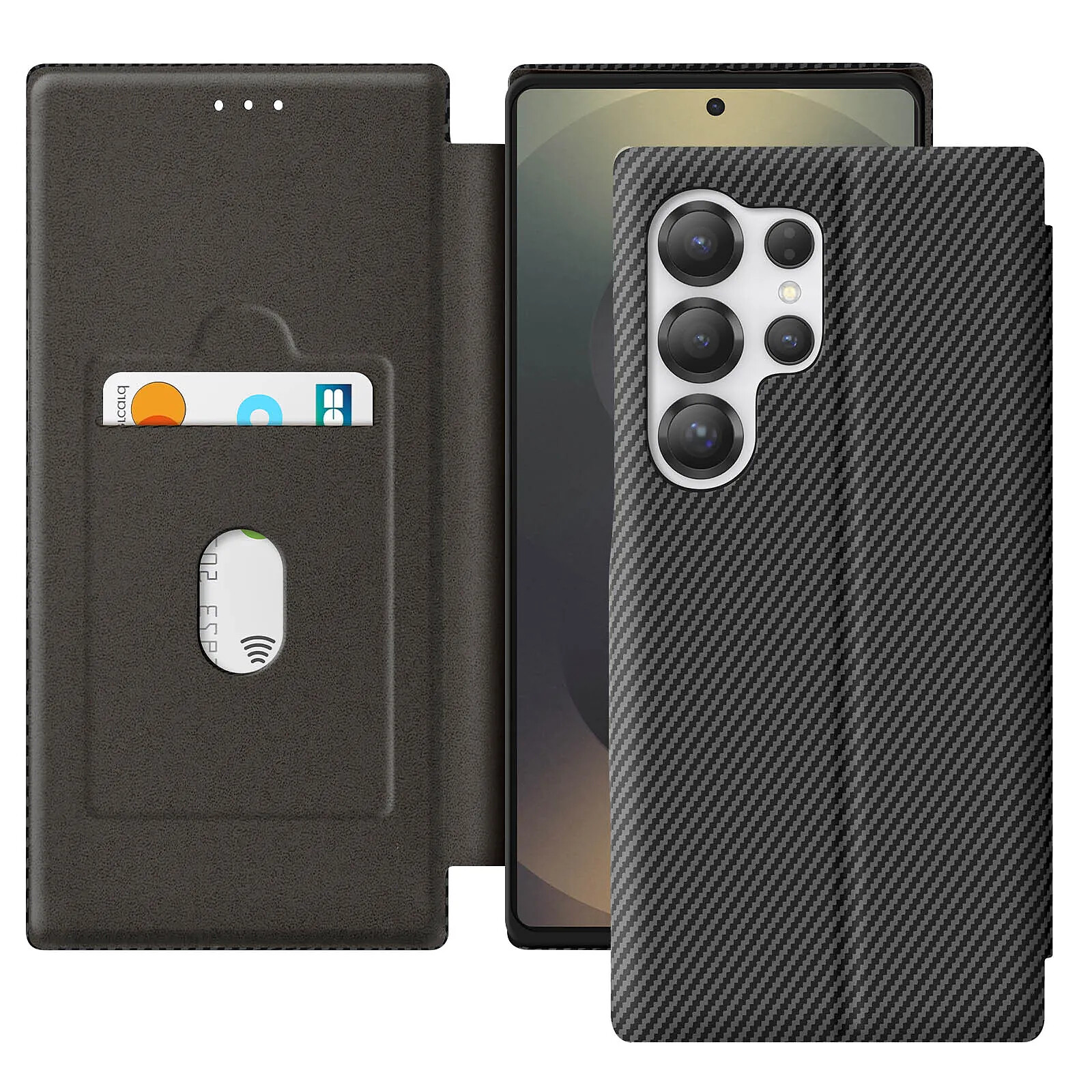 SPC Dickens Case – Étui Aimanté Ultra-Fin Pour SPC Dickens Light 2 Pro 6" – Protection 360° Polyuréthane Noir