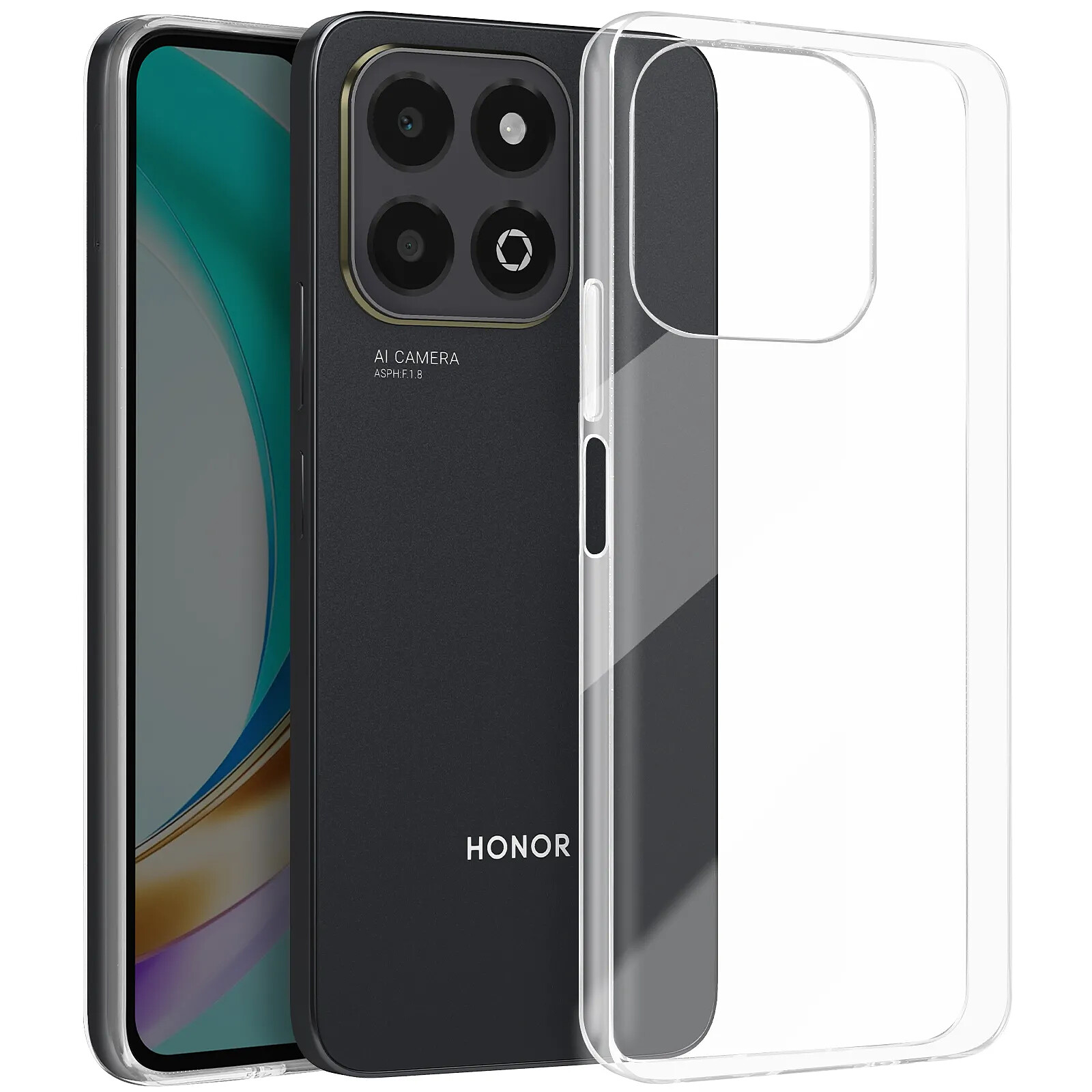 Coque Antichoc Transparente Honor X6b – Protection Coins Renforcés, Claire Et Résistante Aux Chutes