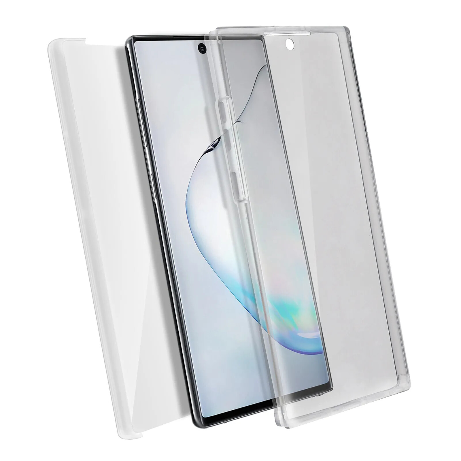 Avizar Coque Samsung Galaxy Note 10 Plus Arrière Rigide Avant Souple