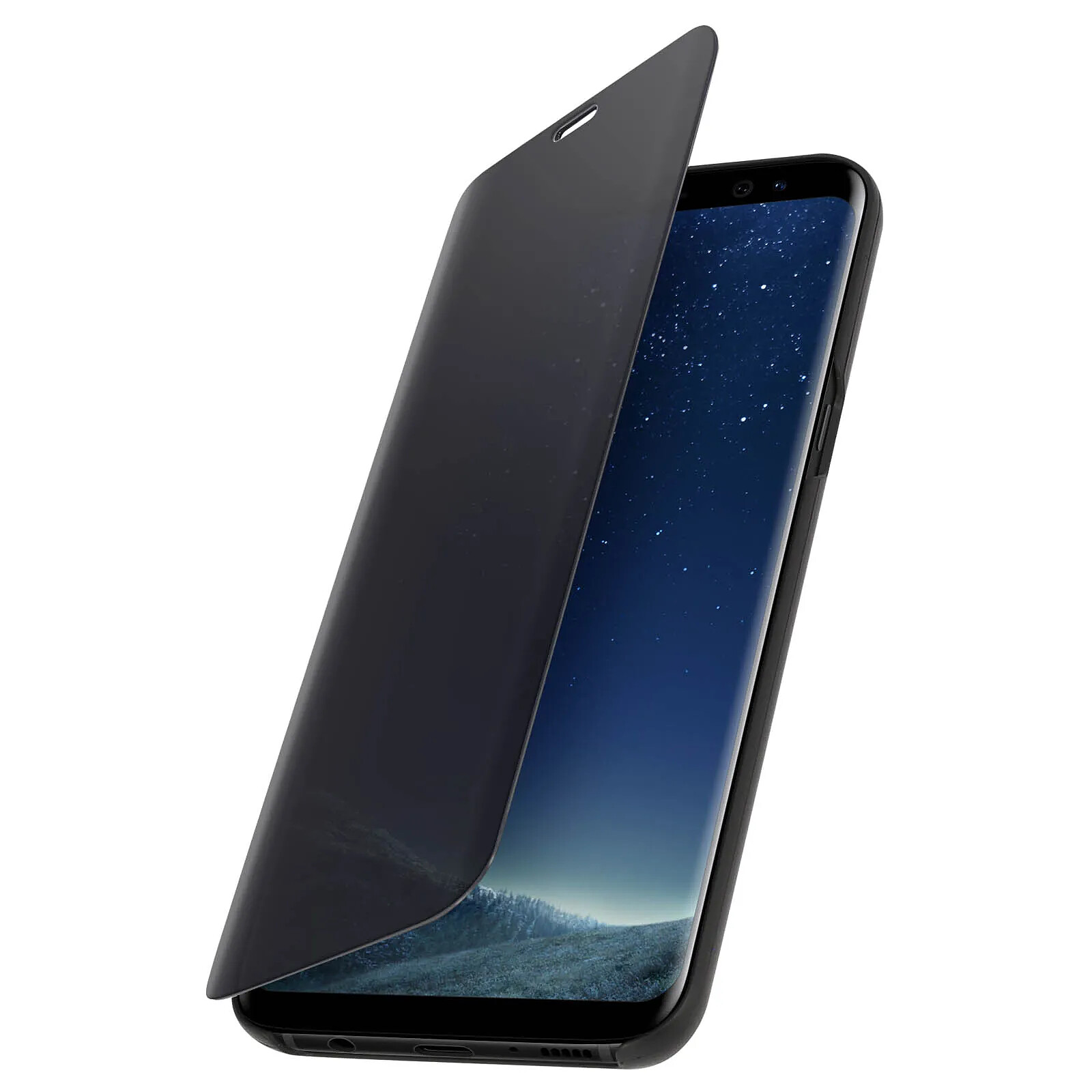 Avizar Housse Étui Flip Cover Miroir pour Samsung Galaxy S8 Plus - Fonction Stand