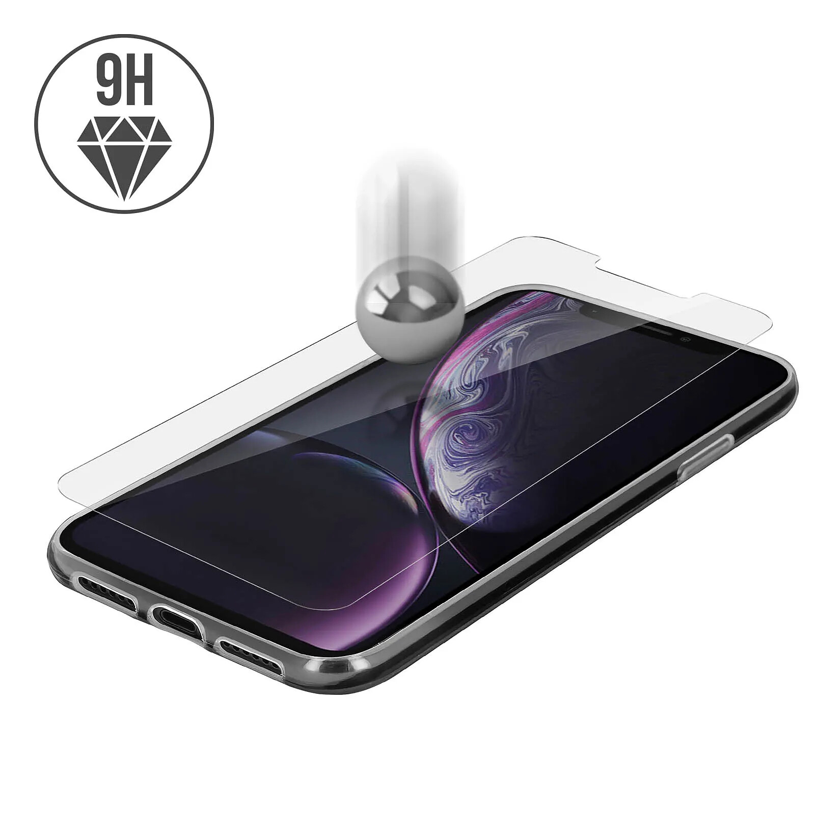 Châssis Iphone 11 noir gris sidéral coque arrière vitre Apple