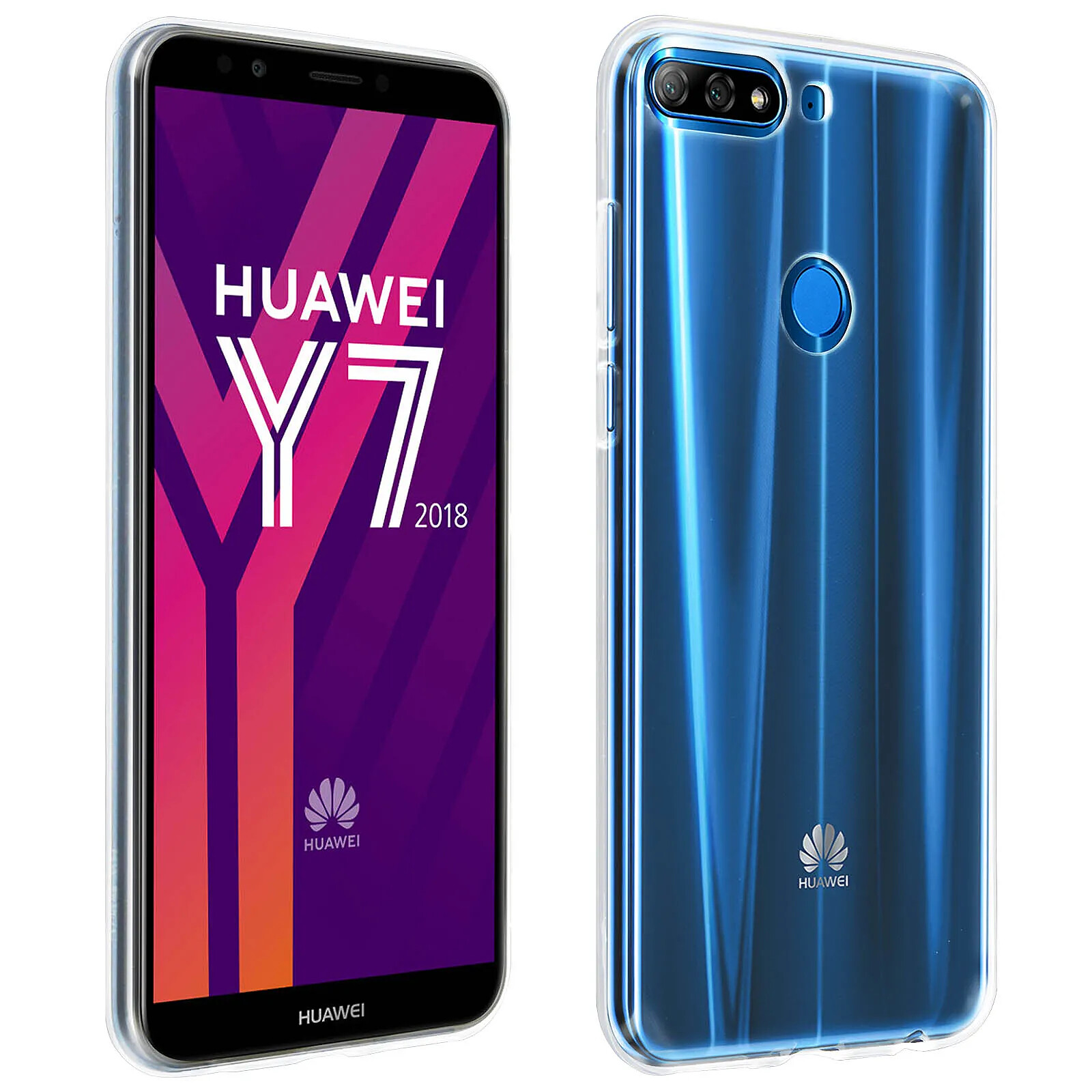 Coque Silicone Transparente Ultra Fine Pour Huawei Honor Y7 2018 / 7C - Neuf