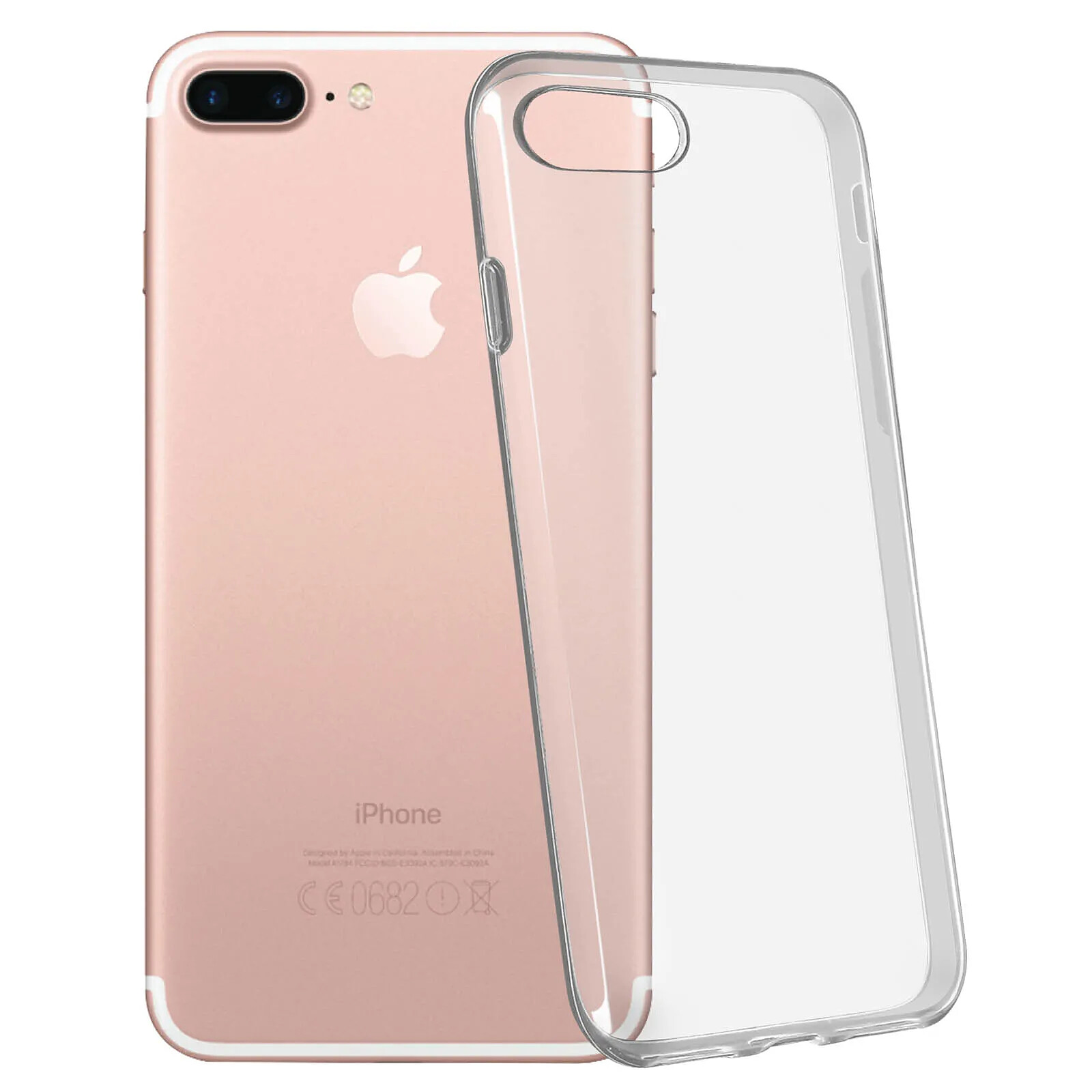 Avizar Coque iPhone 7 Plus / 8 Plus Protection silicone gel ultra-fine