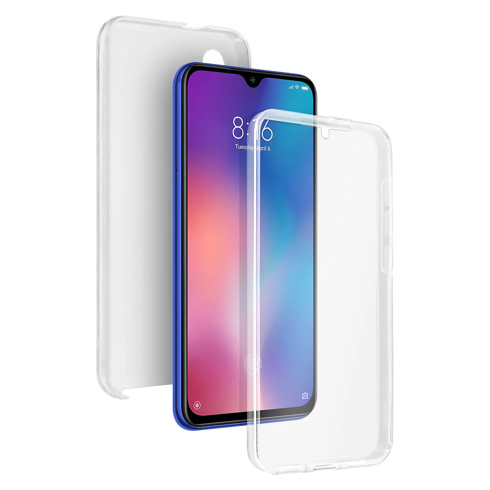 Avizar Coque Xiaomi Mi 9 SE Arrière Rigide Avant Souple Tactile