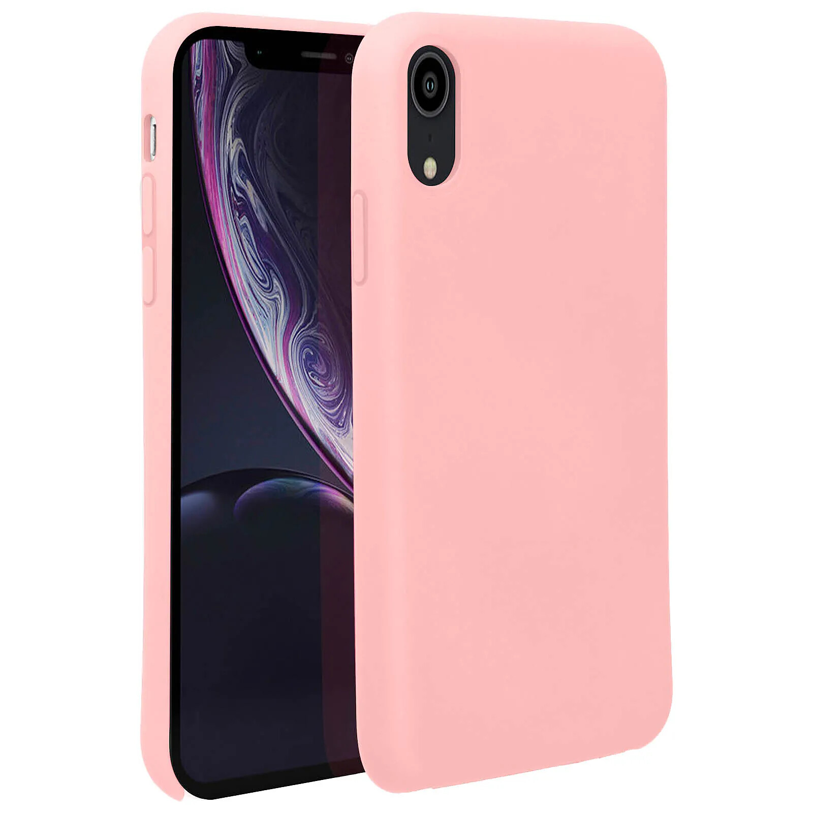 Avizar Coque pour iPhone XR Silicone Semi-rigide Mat Finition Soft Touch