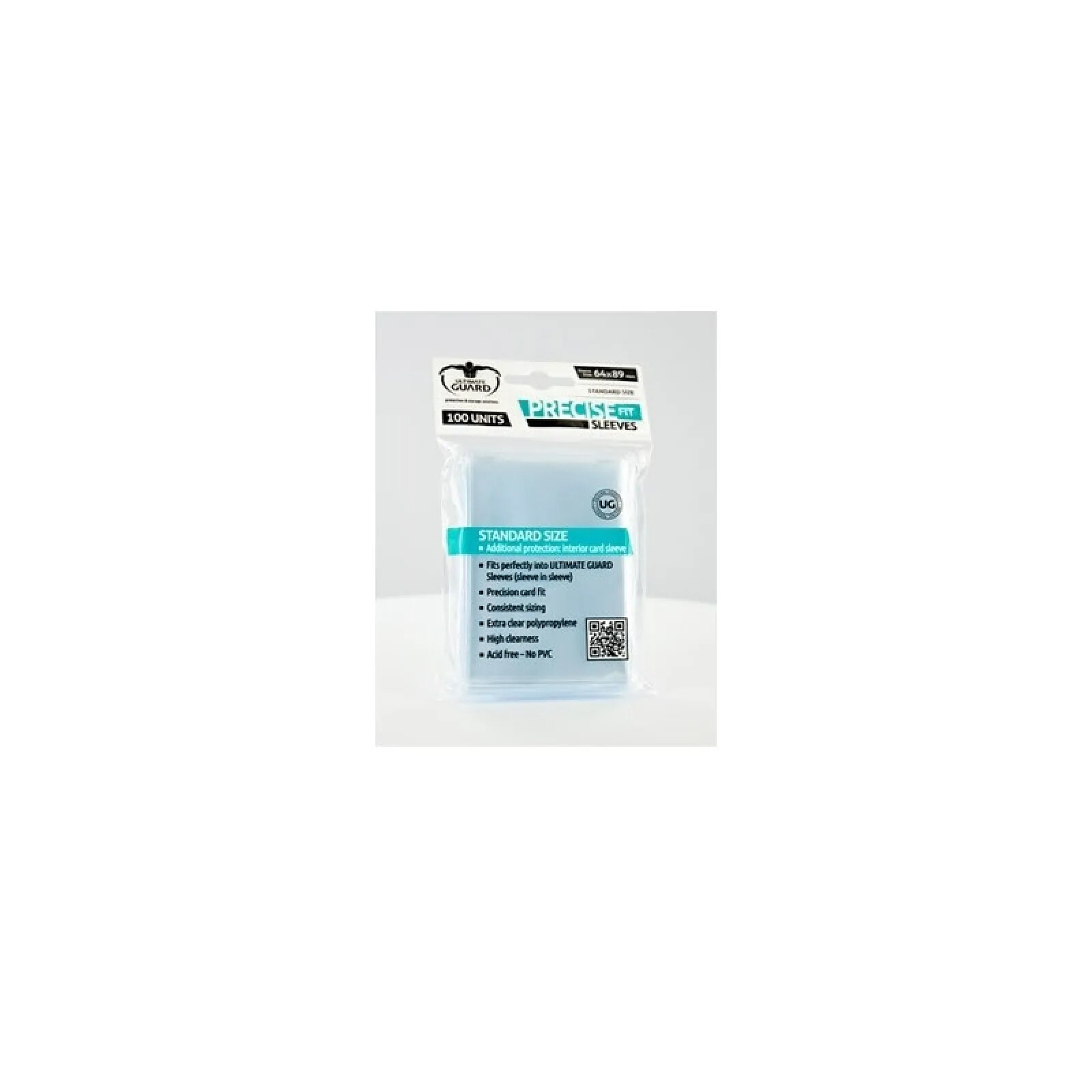 Ultimate Guard - 100 pochettes Precise-Fit Sleeves taille standard Transparent