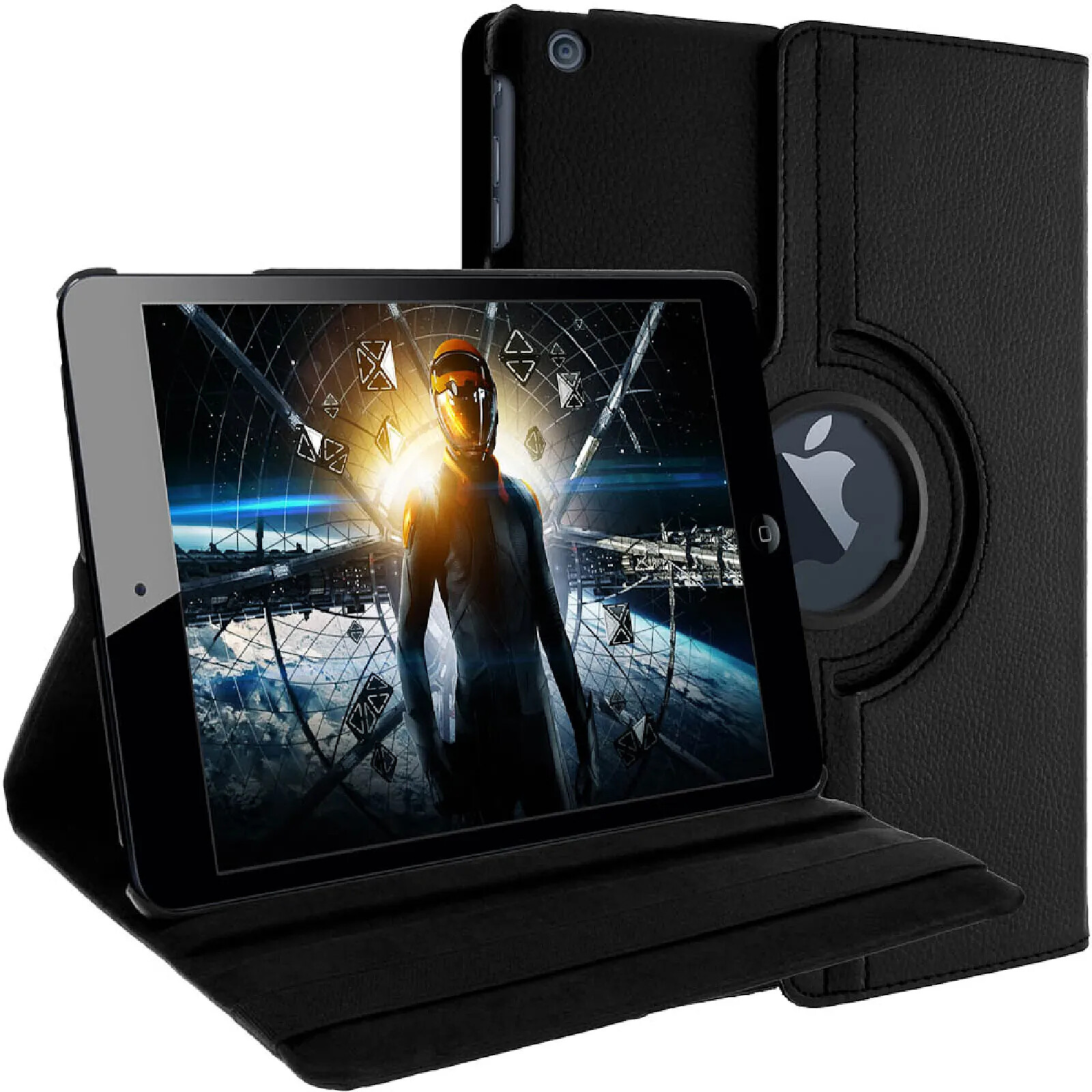 Avizar Étui pour iPad Air Housse folio Rotative 360° Fonction Stand Protection Antichoc
