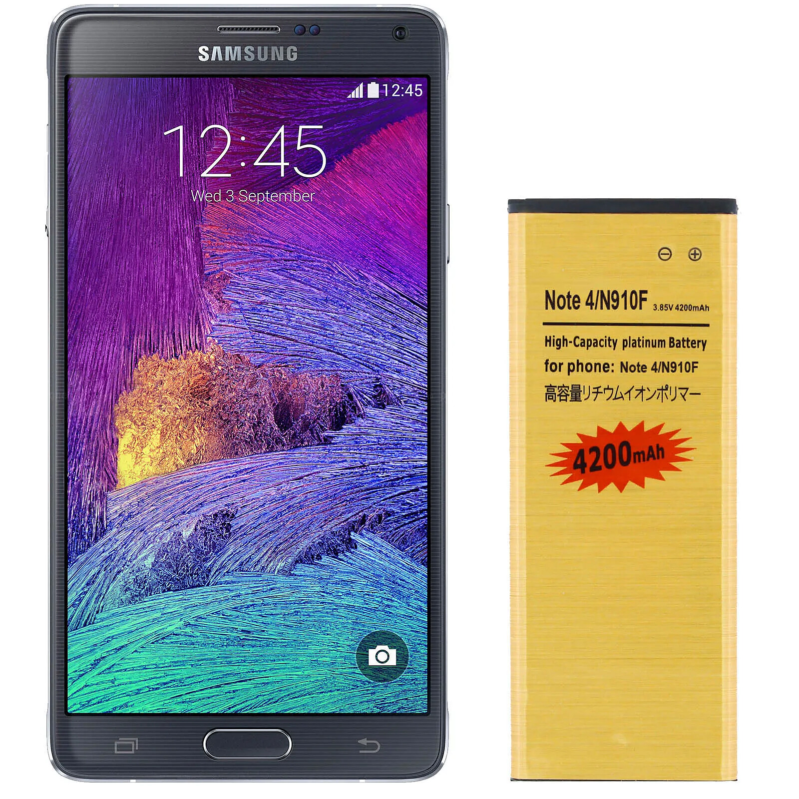 Avizar Batterie de Haute Capacité 4200 mAh pour Samsung Galaxy Note 4
