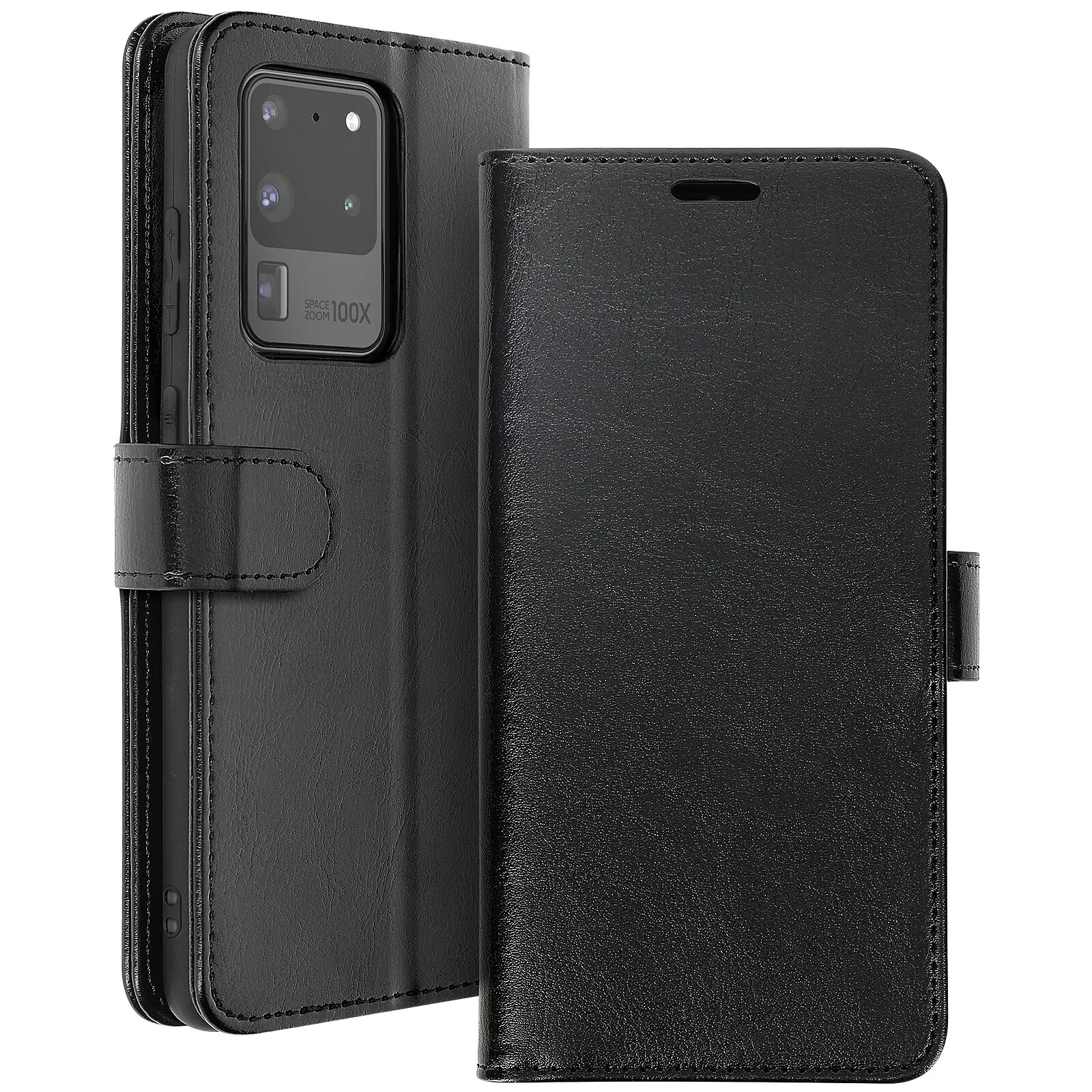 Avizar Housse pour Samsung Galaxy S20 Ultra Porte-carte Fonction Support Vidéo Vintage