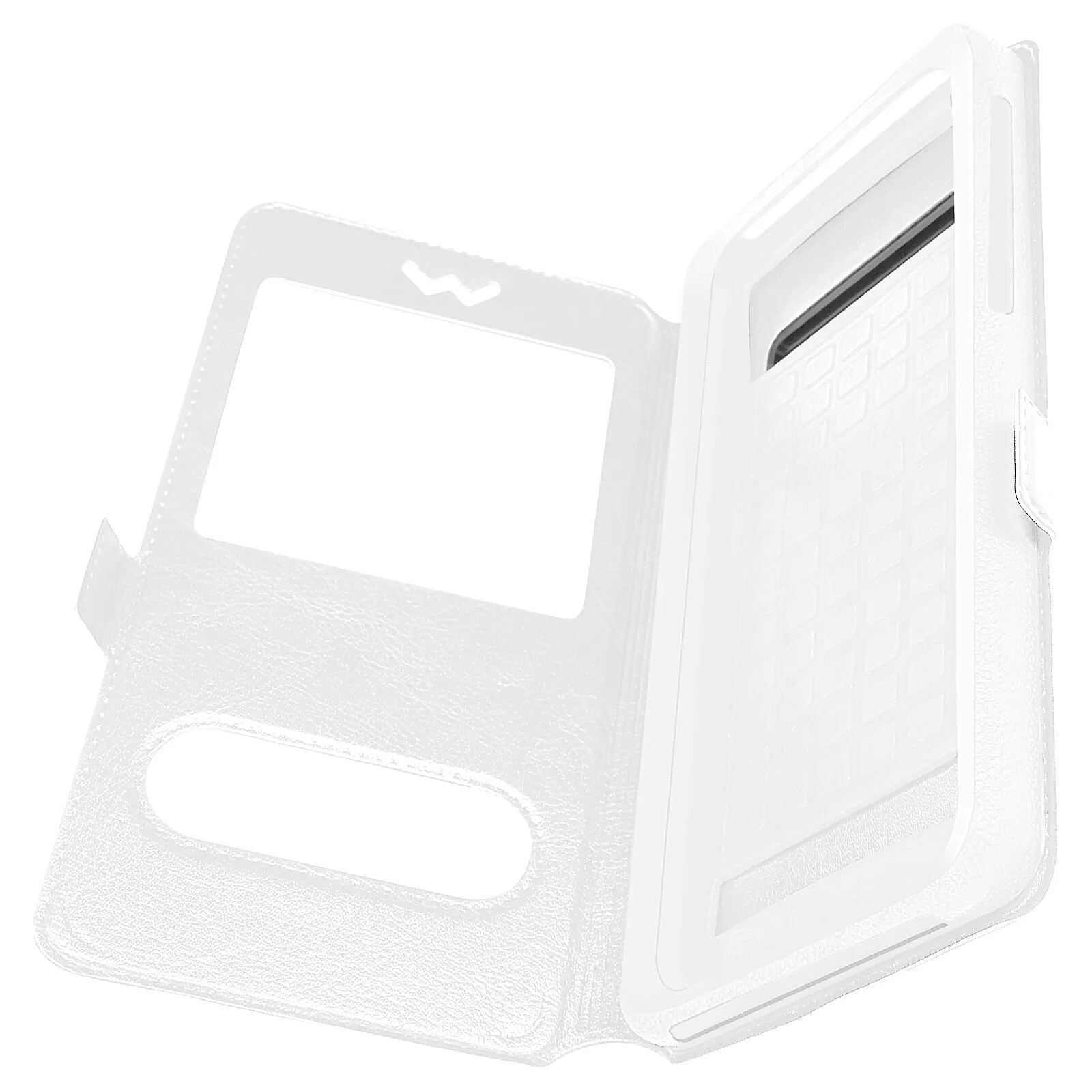 Avizar Étui Folio Taille 3XL Extra Slim avec Support et 2 Fenêtres de Décrochage