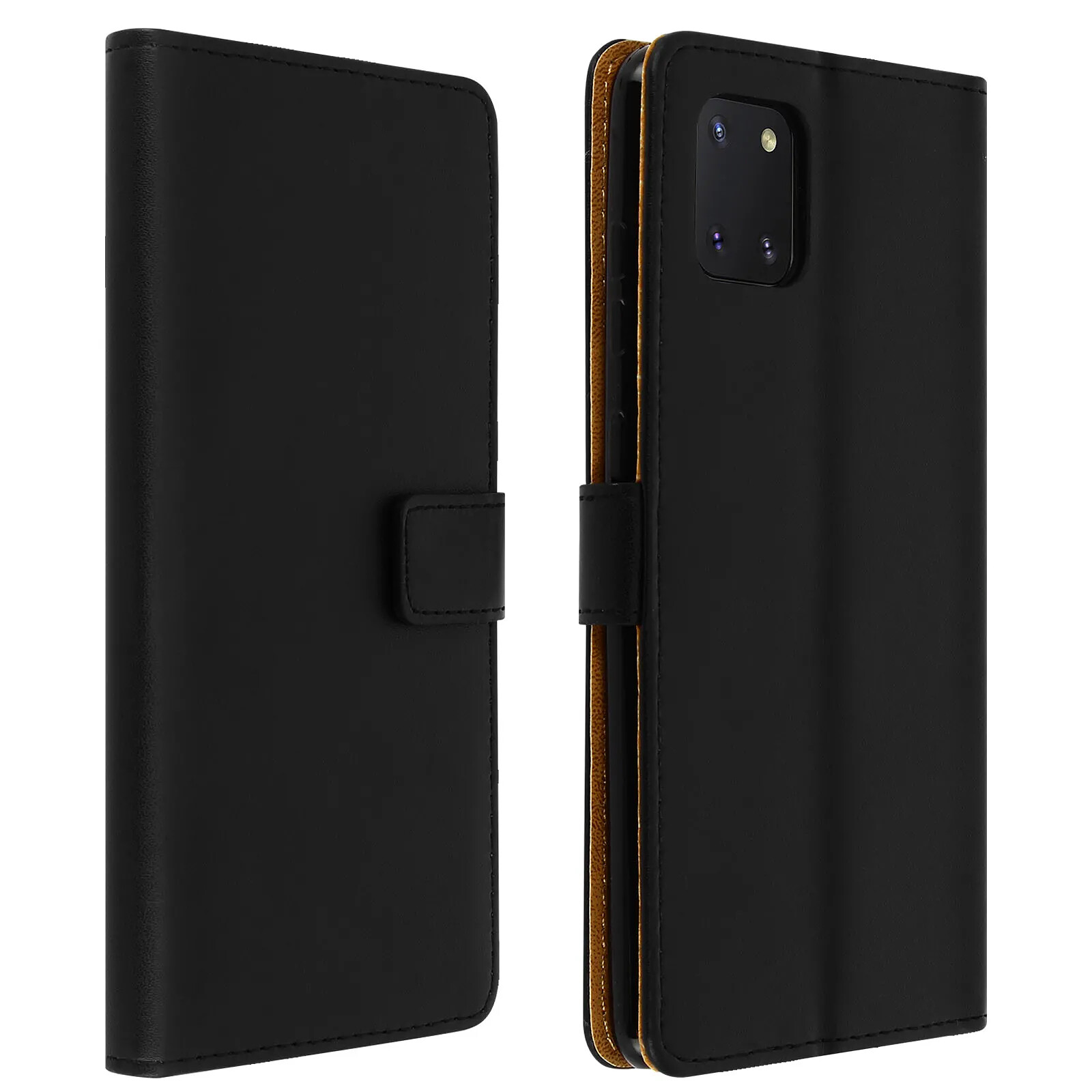 Avizar Housse pour Samsung Galaxy Note 10 Lite Cuir Véritable Porte cartes Fonction Support