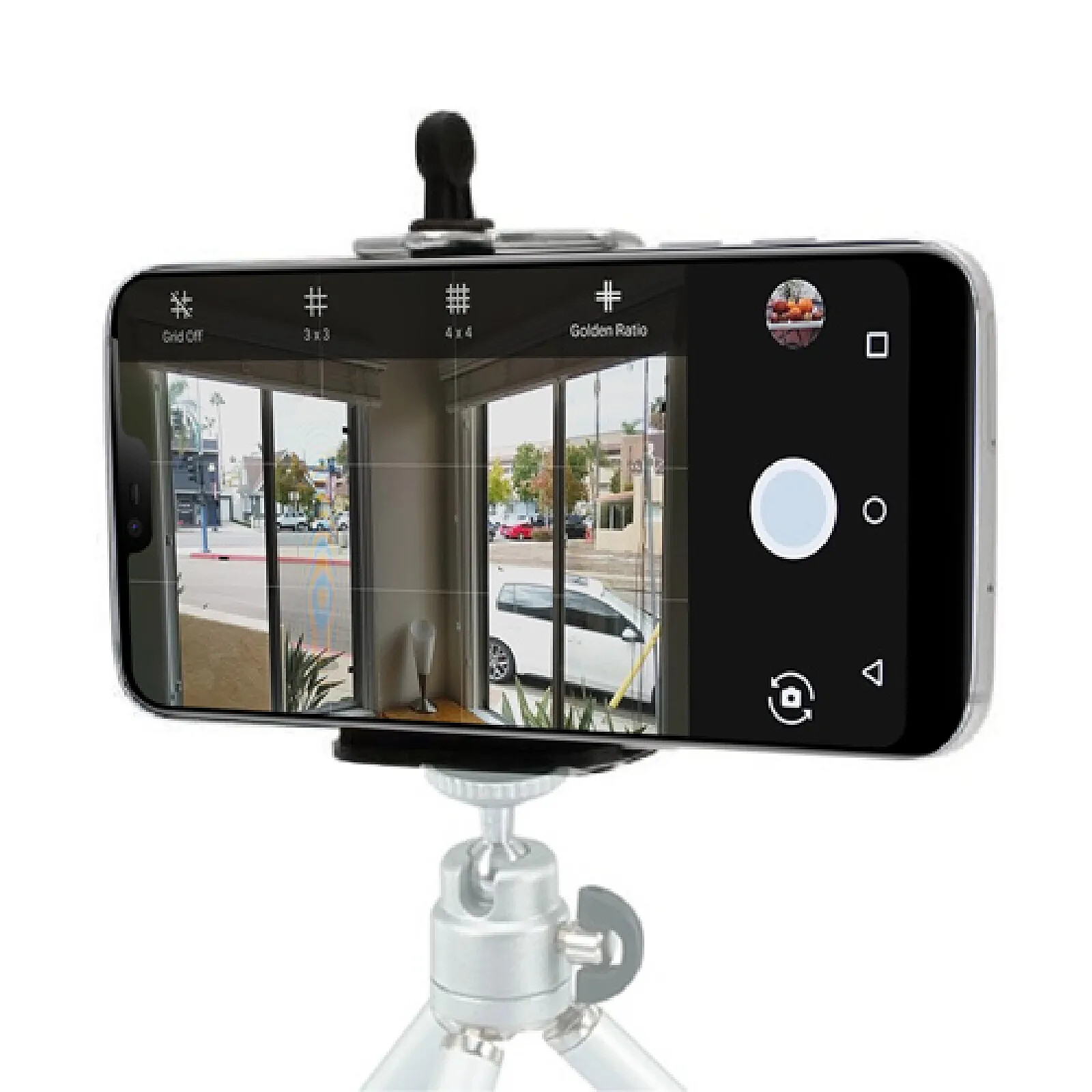 Adaptateur Trépied Pour Smartphone - Rotation 360°, Inclinaison 180°, 2 Griffes Froides, Serrage 55-90 Mm - Port 1/4" - 5