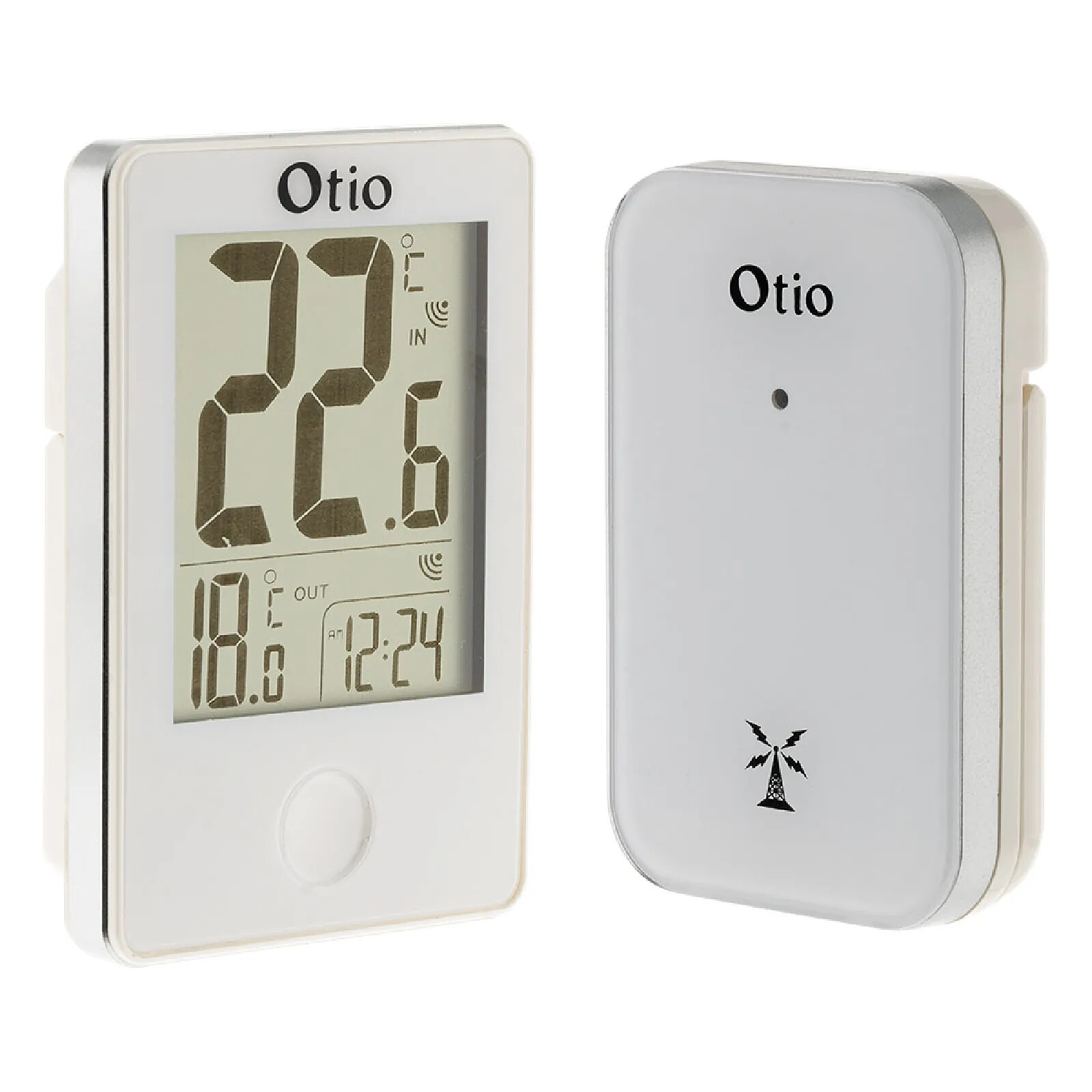 Thermomètre intérieur extérieur sans fil blanc Otio Station Météo — free download