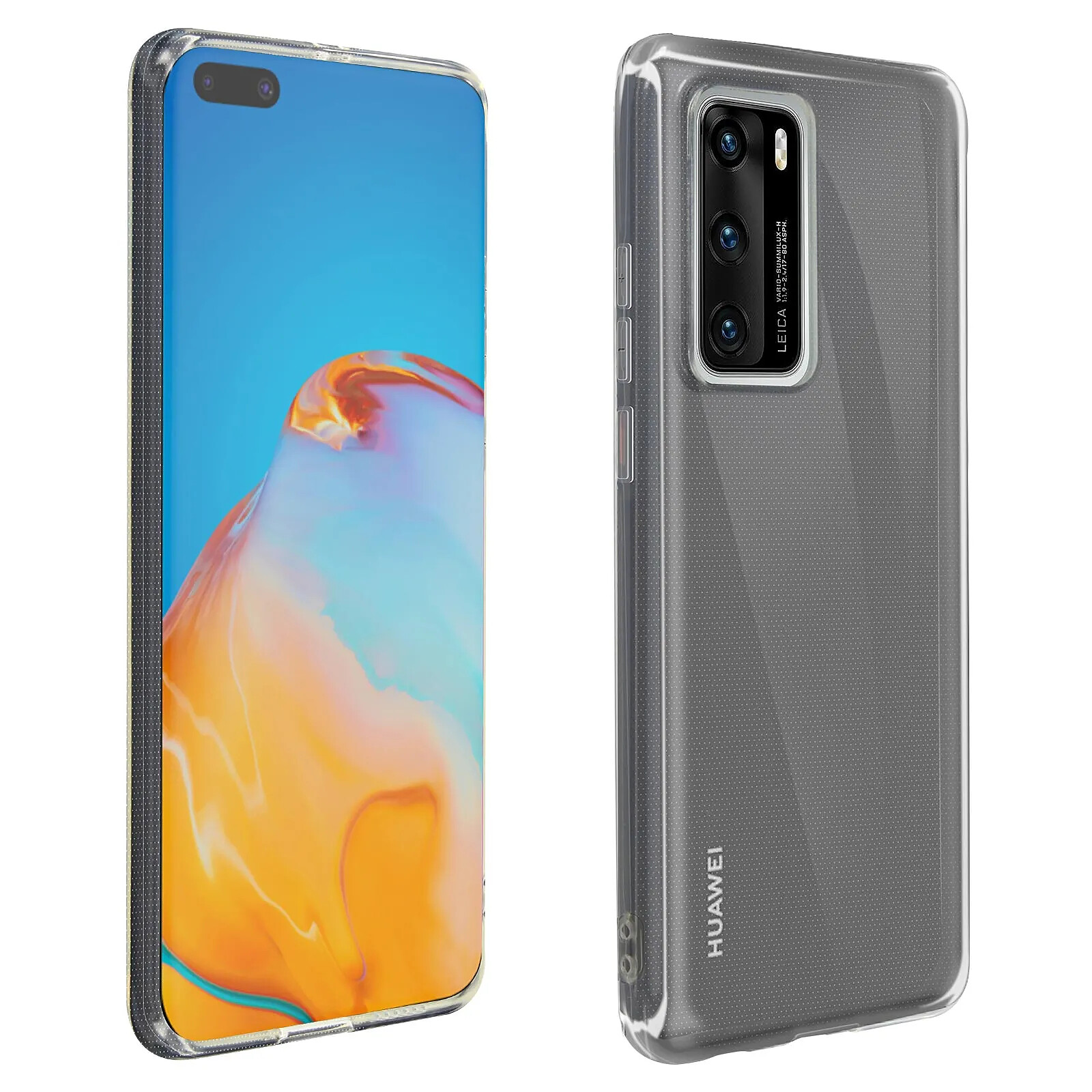 Avizar Coque Huawei P40 Silicone Flexible Résistant Ultra fine