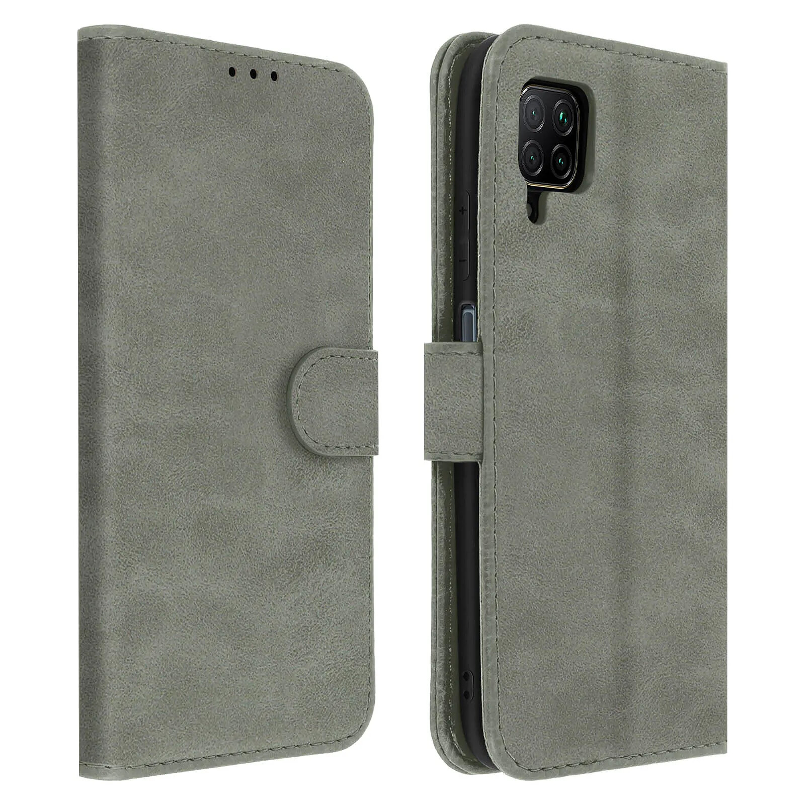 Étui Housse Intégrale Avec Porte-cartes Pour Huawei P40 Lite - Rouge Similicuir, Marque Avizar