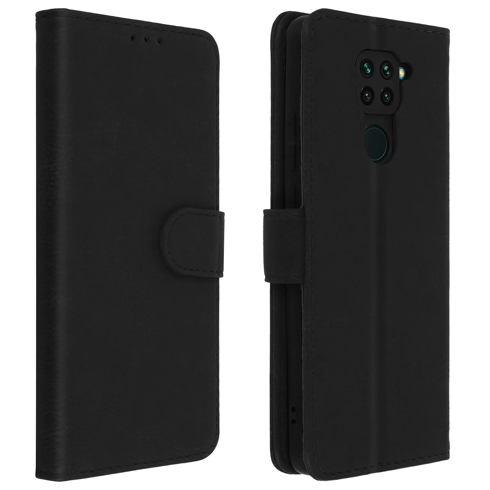 Avizar Étui pour Xiaomi Redmi Note 9 Housse Intégrale Porte-carte Fonction Support