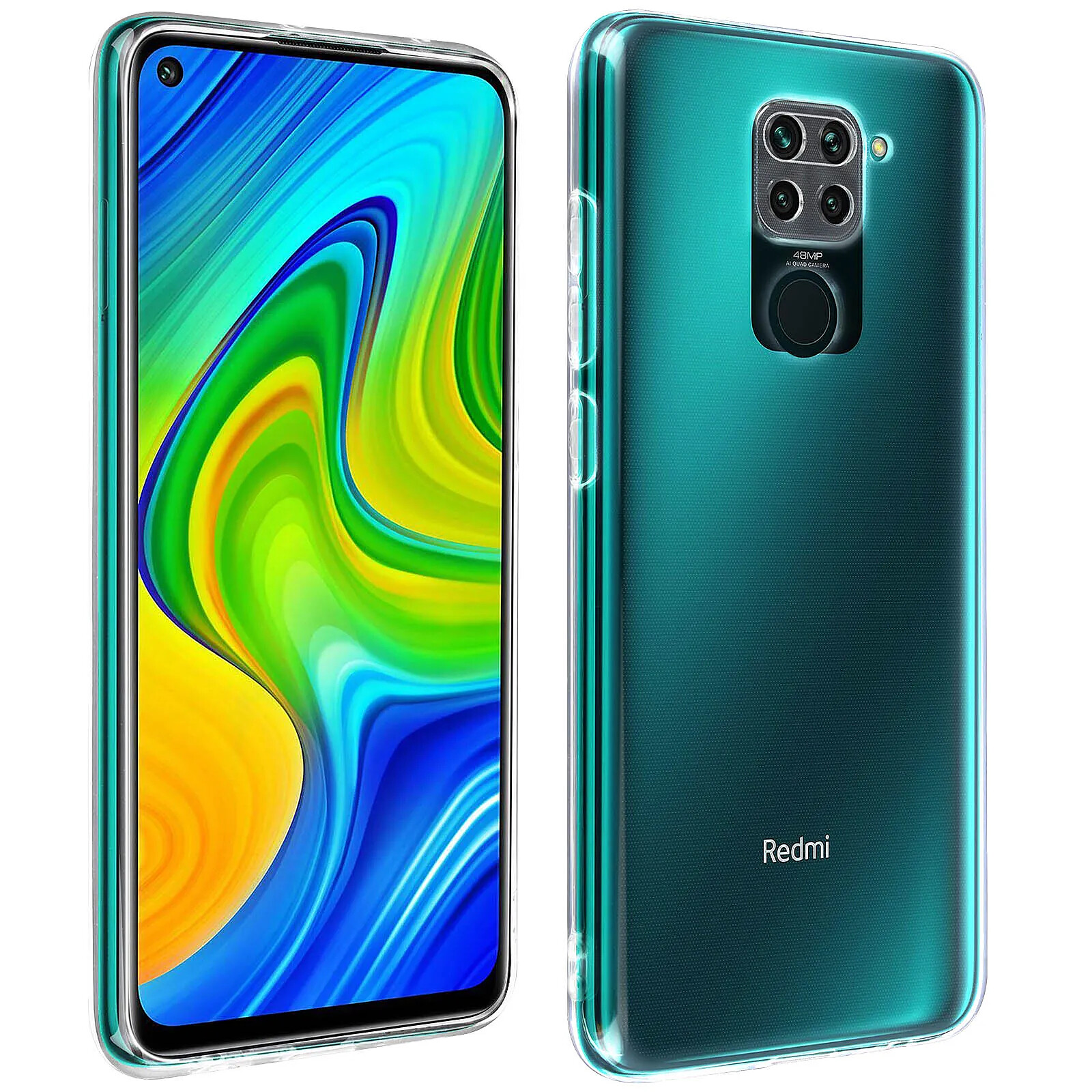 Avizar Coque pour Xiaomi Redmi Note 9 Silicone Flexible Résistant Ultra-fine